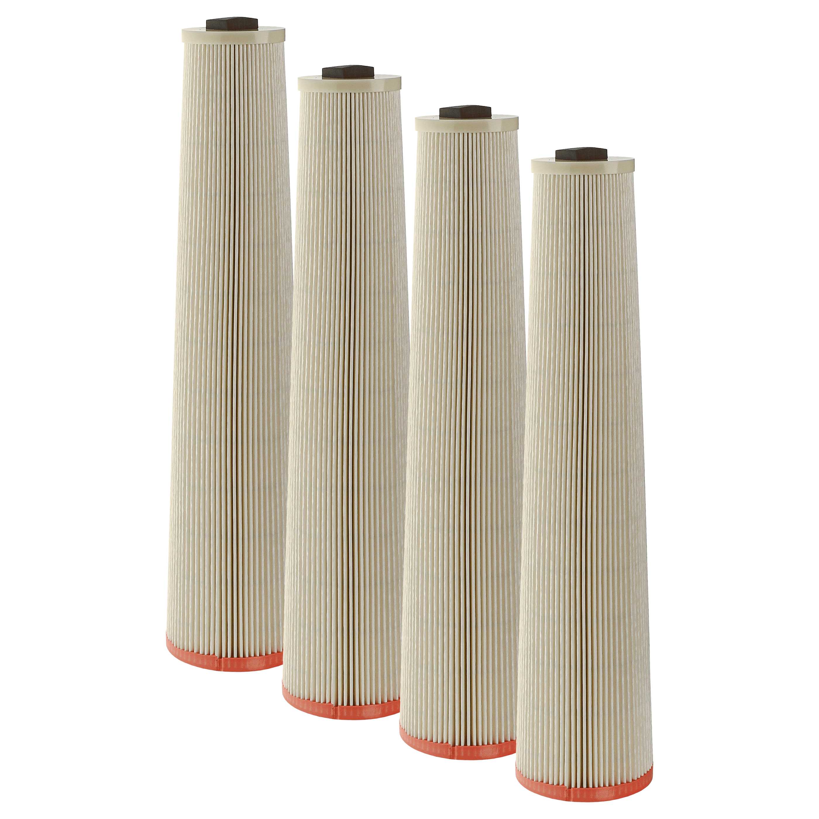 4x Filter replaces Dustcontrol 42024 for Dustcontrol Vacuum Cleaner, filter class HEPA 13