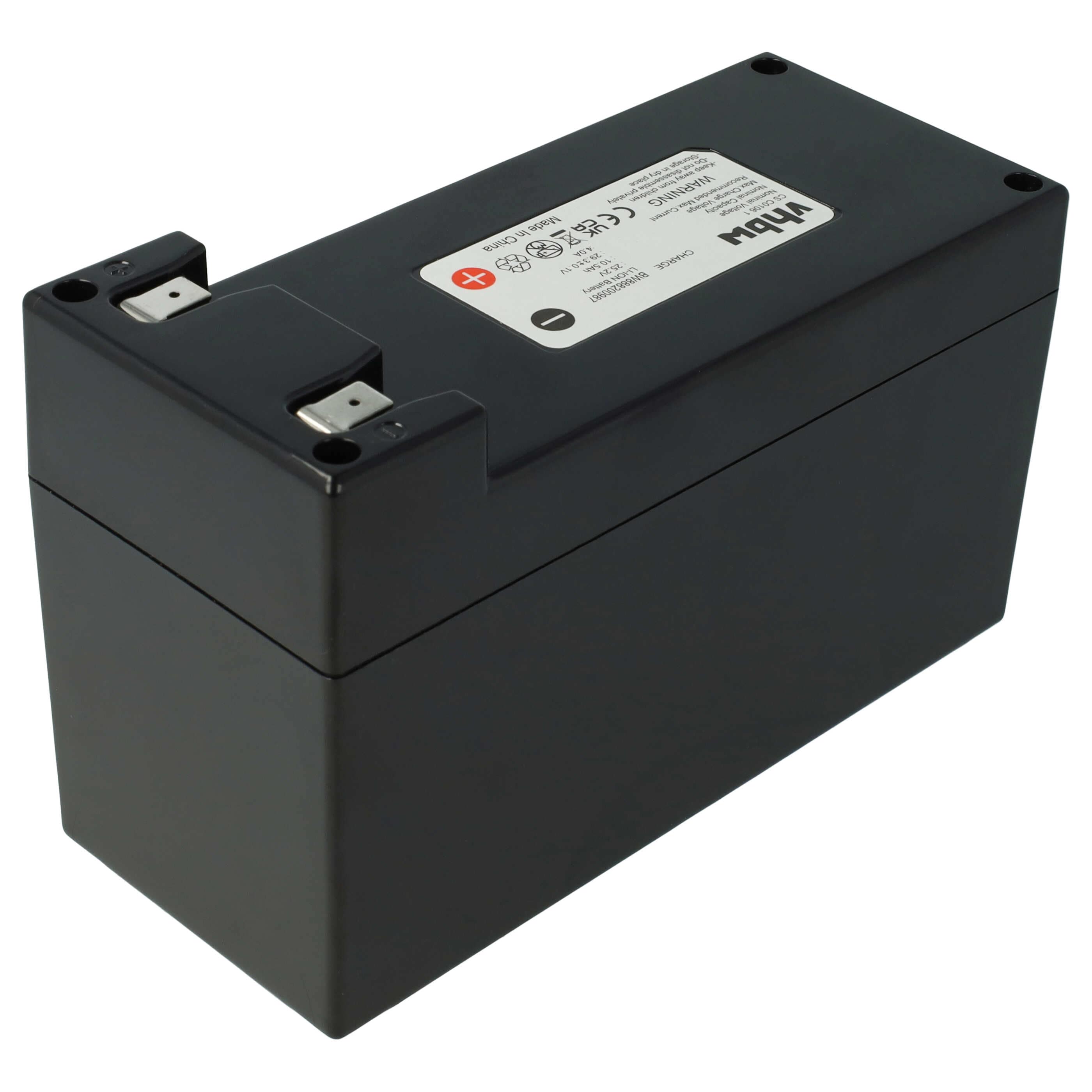Lawnmower Battery Replacement for Stiga 1126-9138-01, 1126-9105-01 - 10200mAh 25.2V Li-Ion, black
