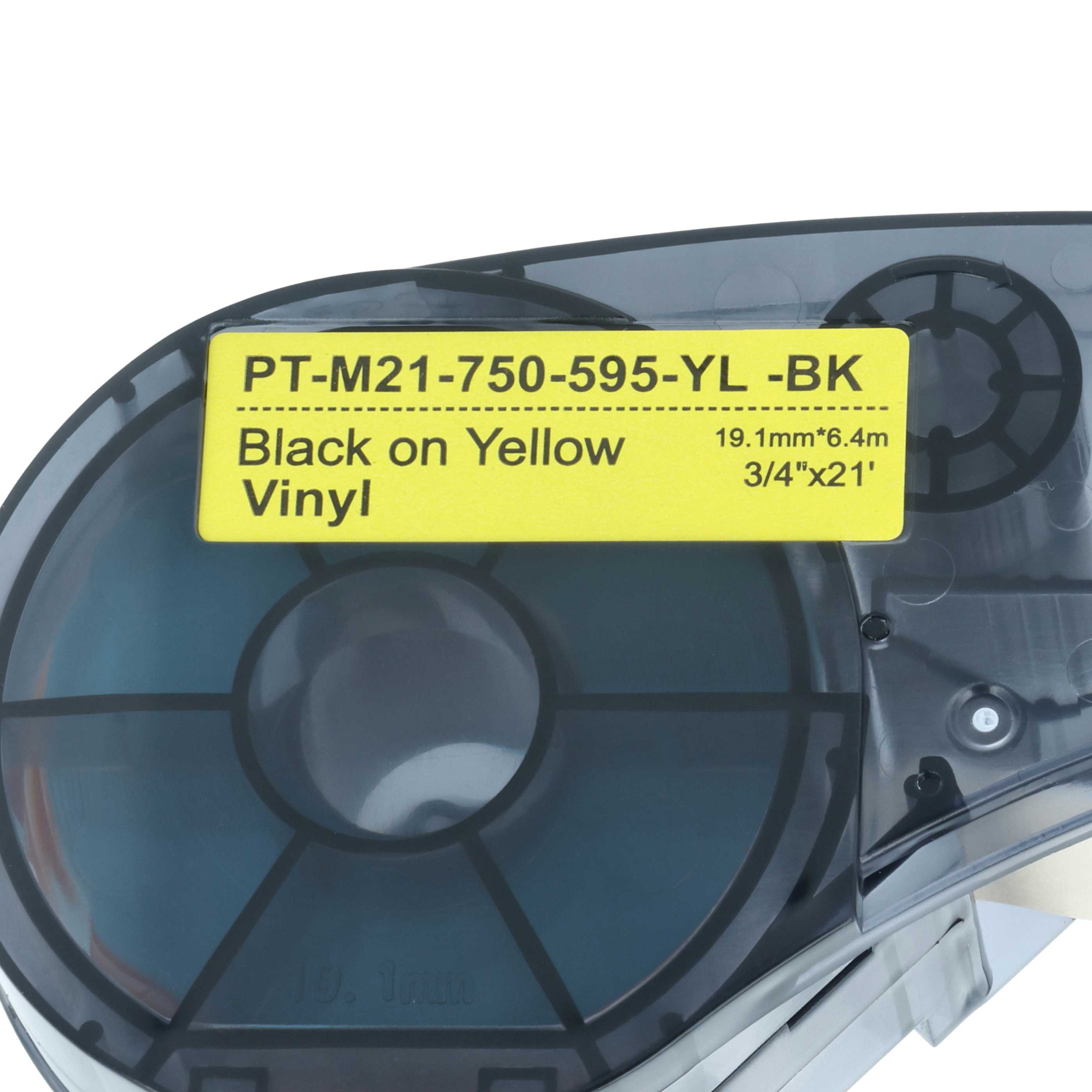 Cassetta nastro sostituisce Brady M21-750-595-YL per etichettatrice 19,05mm nero - giallo