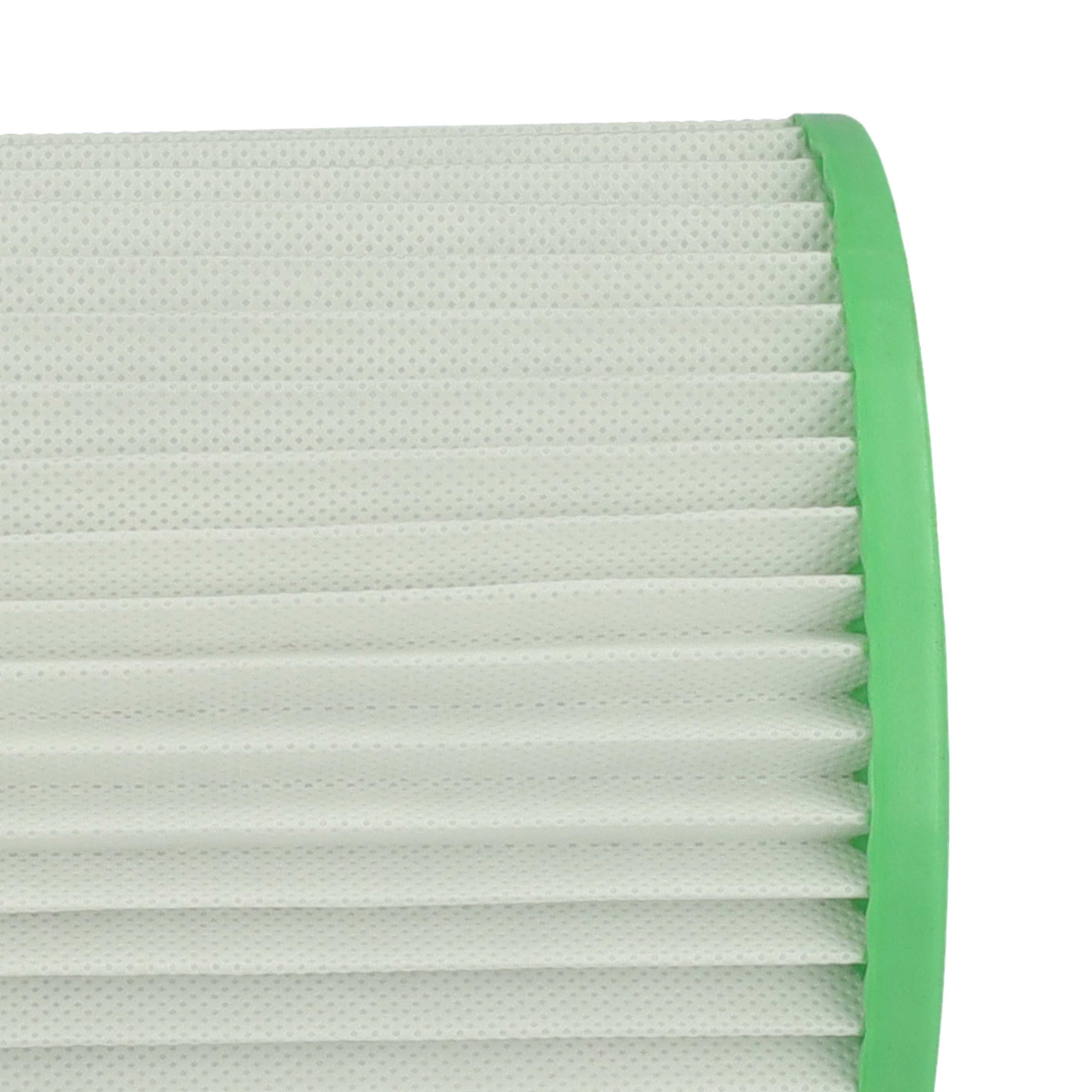 2x cartridge filter replaces Einhell AFF 18, 235163001013 for Parkside Chimney Sweep Vacuum, white / green