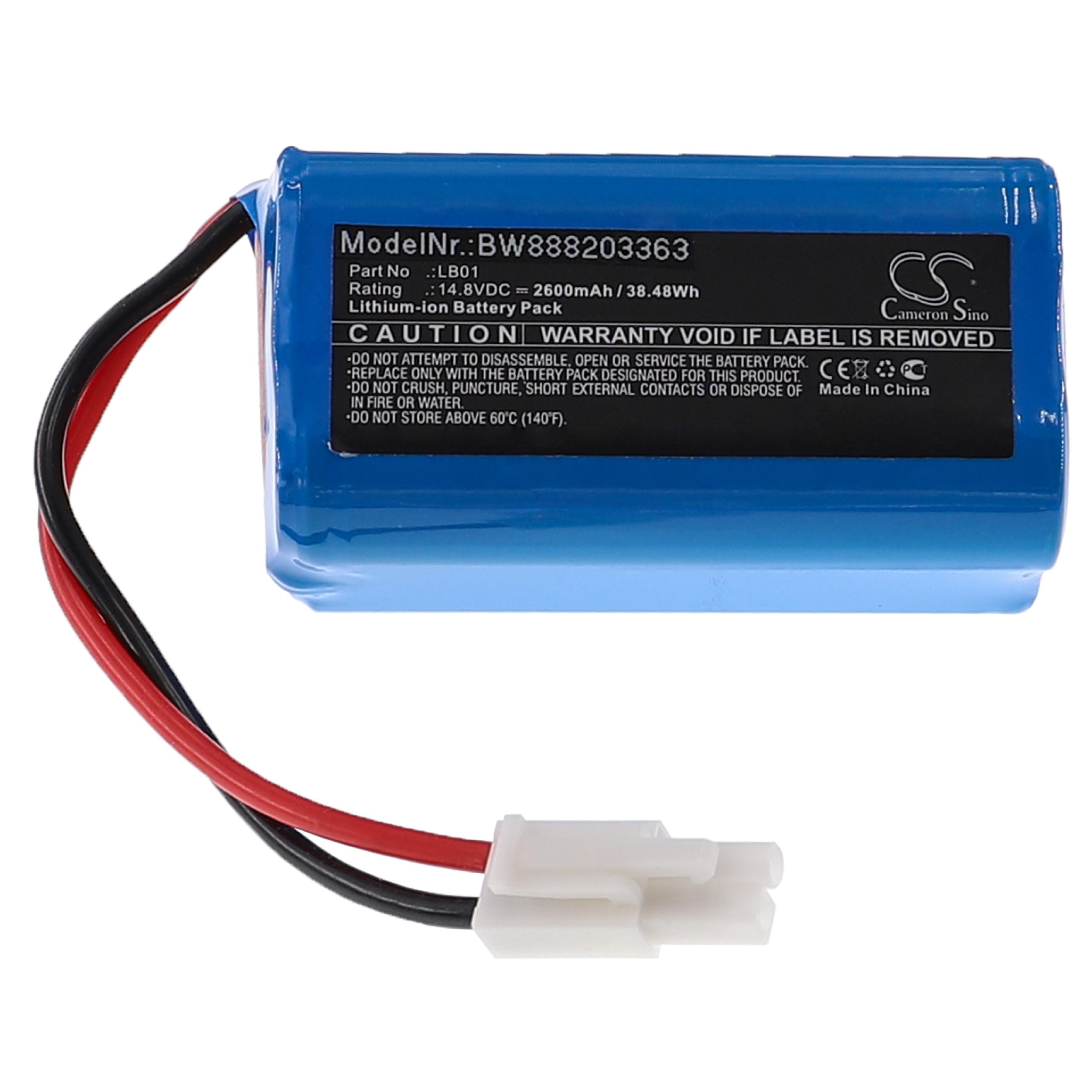 Batteria sostituisce Donkey LB01 per aspirapolvere Donkey - 2600mAh 14,8V Li-Ion
