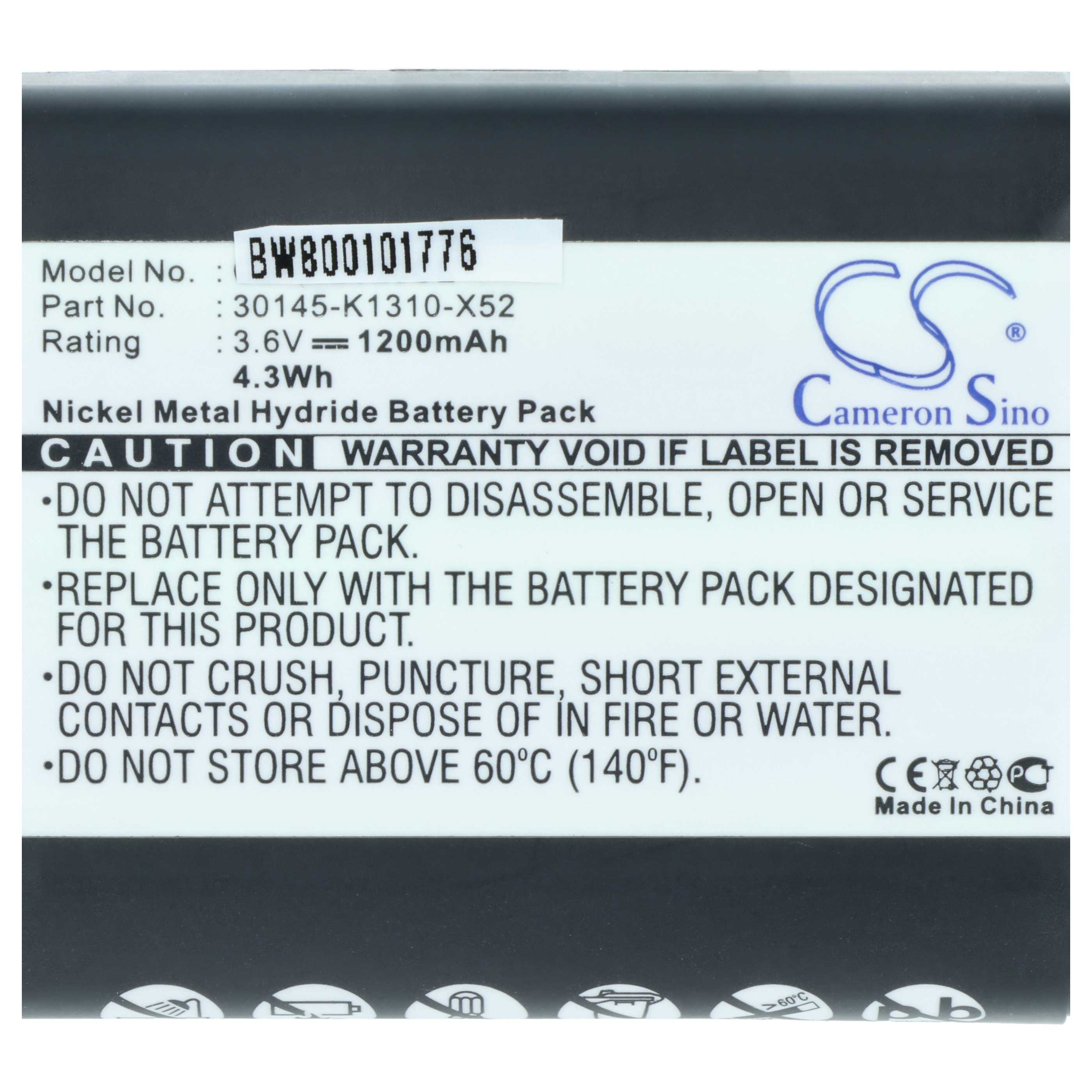 Batterie remplace Siemens 30145-K1310-X52 pour téléphone Telekom / T-Sinus - 1200mAh 3,6V NiMH