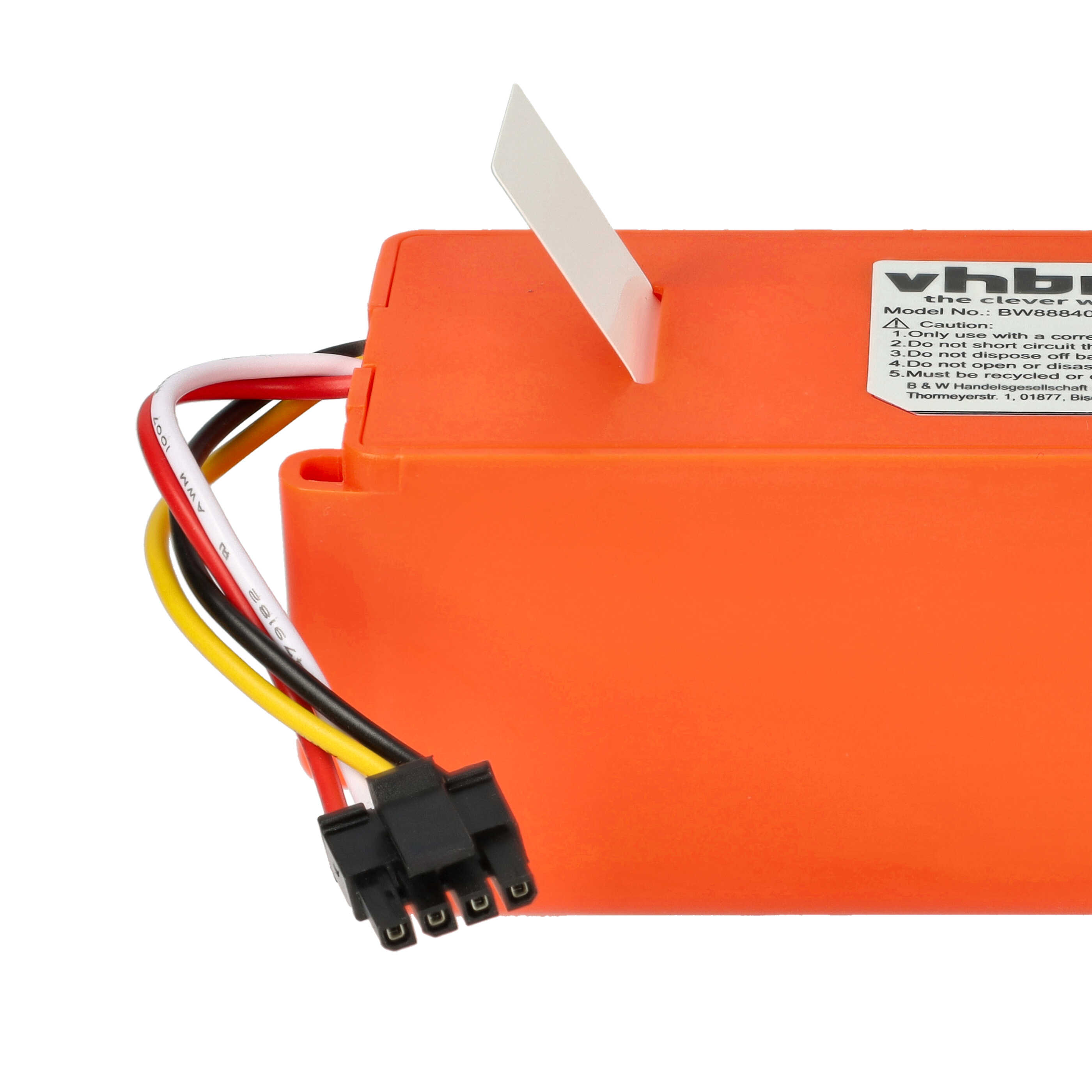 Batterie remplace Roborock BRR-2P4S-5200D pour robot aspirateur - 5200mAh 14,4V Li-ion