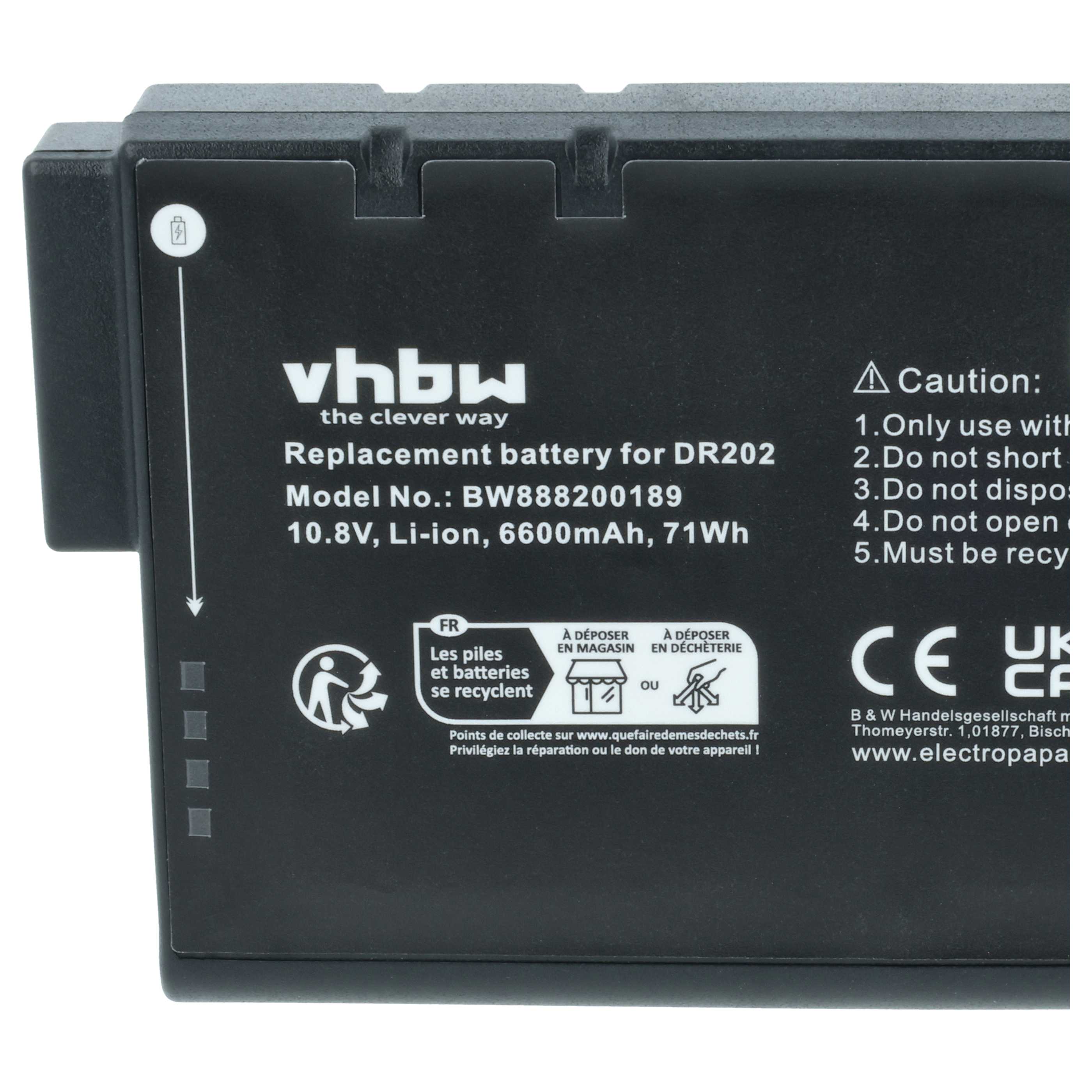 Batteria sostituisce JDSU LI202S66A, LI202S-6600 per notebook - 6600mAh 10,8V Li-Ion