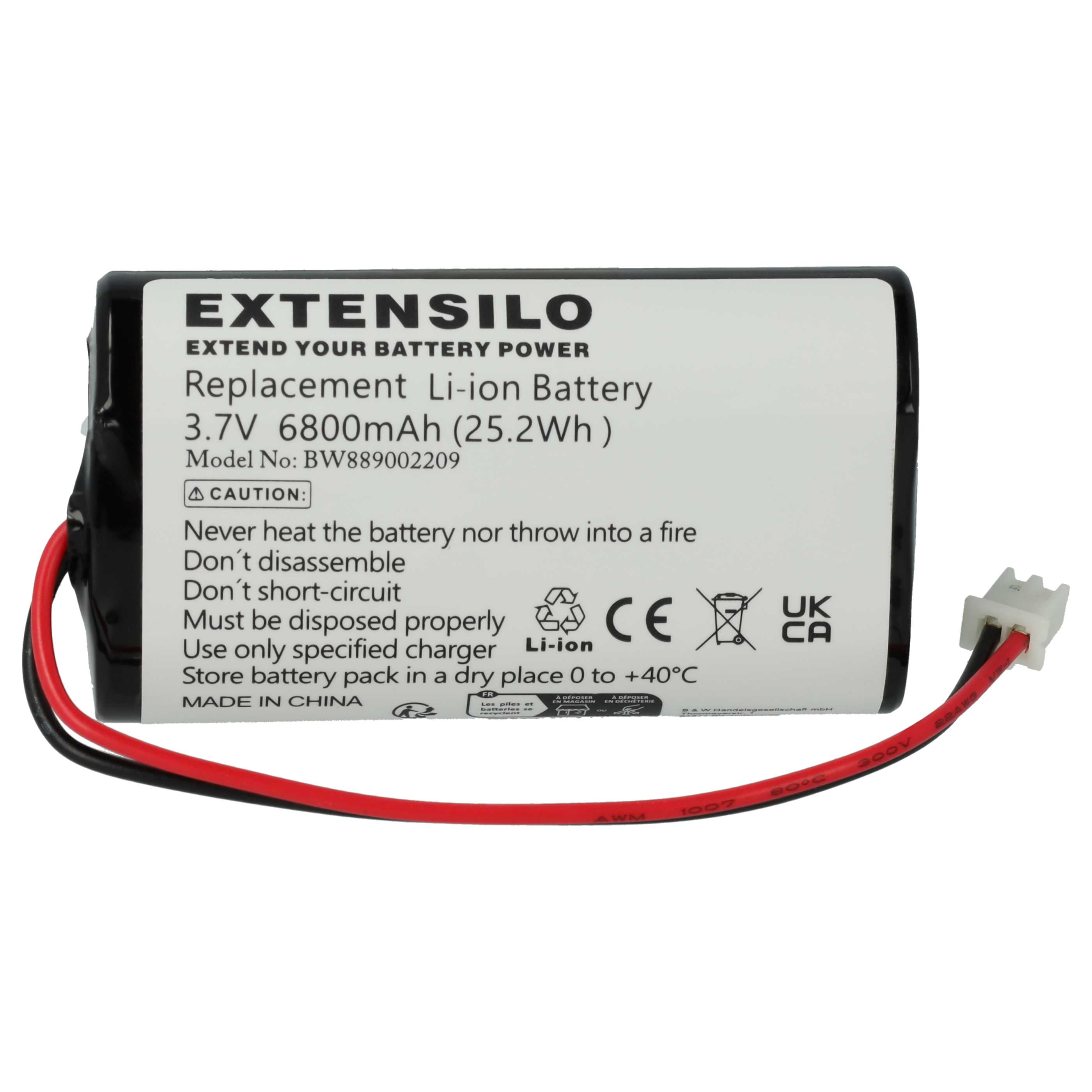 Akumulator do Sigor Nuindie, Numotion, Villeroy & Boch Seoul 2.0, Zafferano Poldina - 6800 mAh 3,7 V Li-Ion