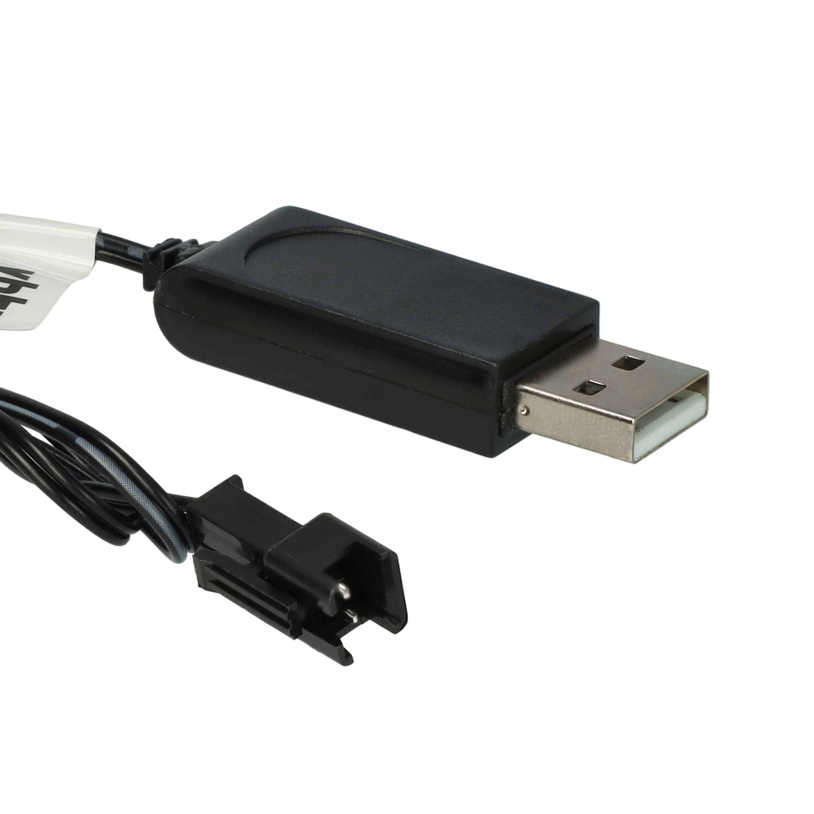 USB Charging Cable suitable for RC Batteries with SM-2P Connector, RC Model Making Battery Packs - 60 cm 4.8 V