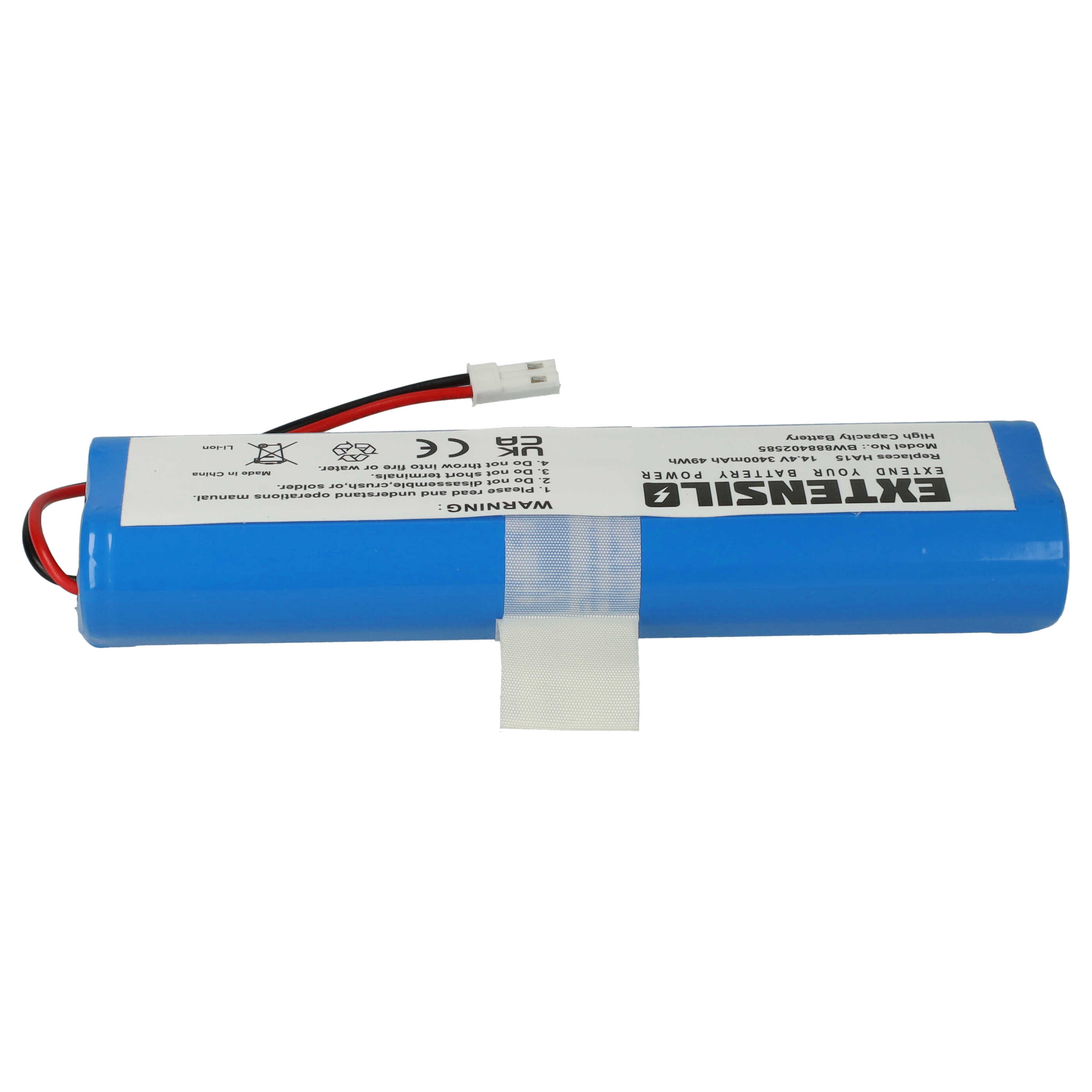 Batterie remplace iLife Ay-18650B4, 18650B4-4S1P-AGX-2 pour robot aspirateur - 3400mAh 14,4V Li-ion