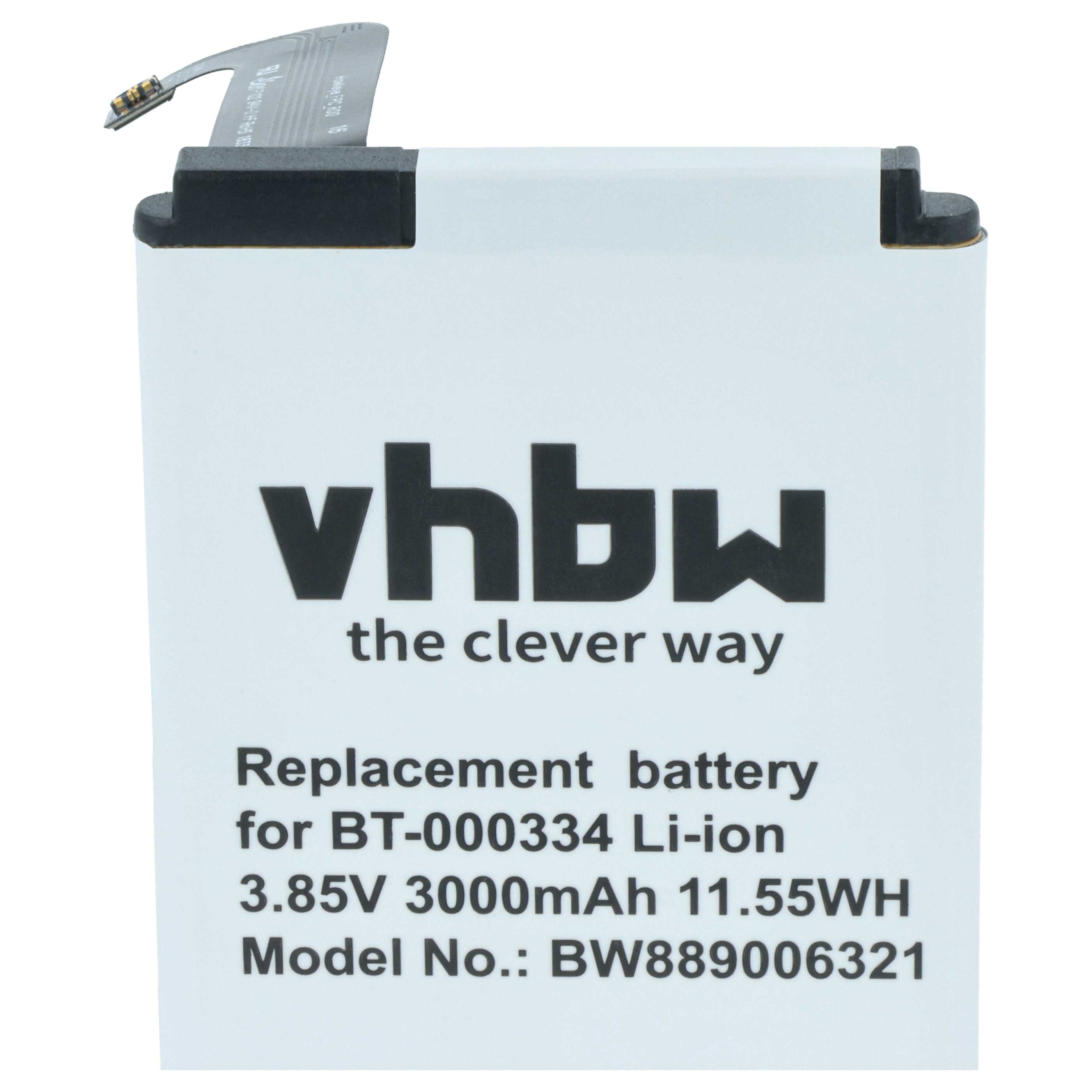 5x Battery replaces Zebra 03MAY18, BT-000334, BT-000334-1 for Zebra Barcode Scanner POS - 3000 mAh 3.85 V