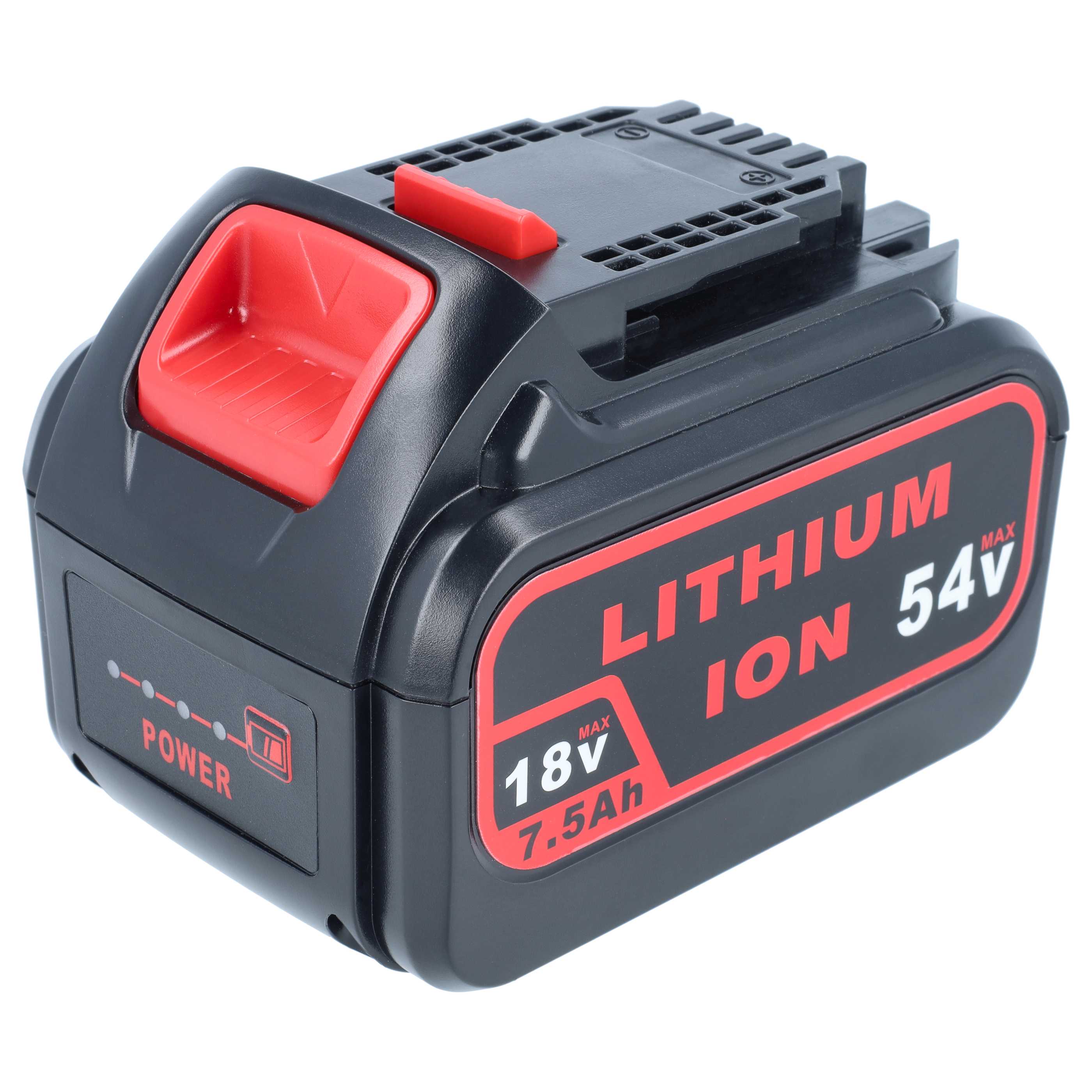 Akku 54V als Ersatz für Dewalt DCB548, FlexVolt, DCB546, DCB547 - 2500mAh, Li-Ion