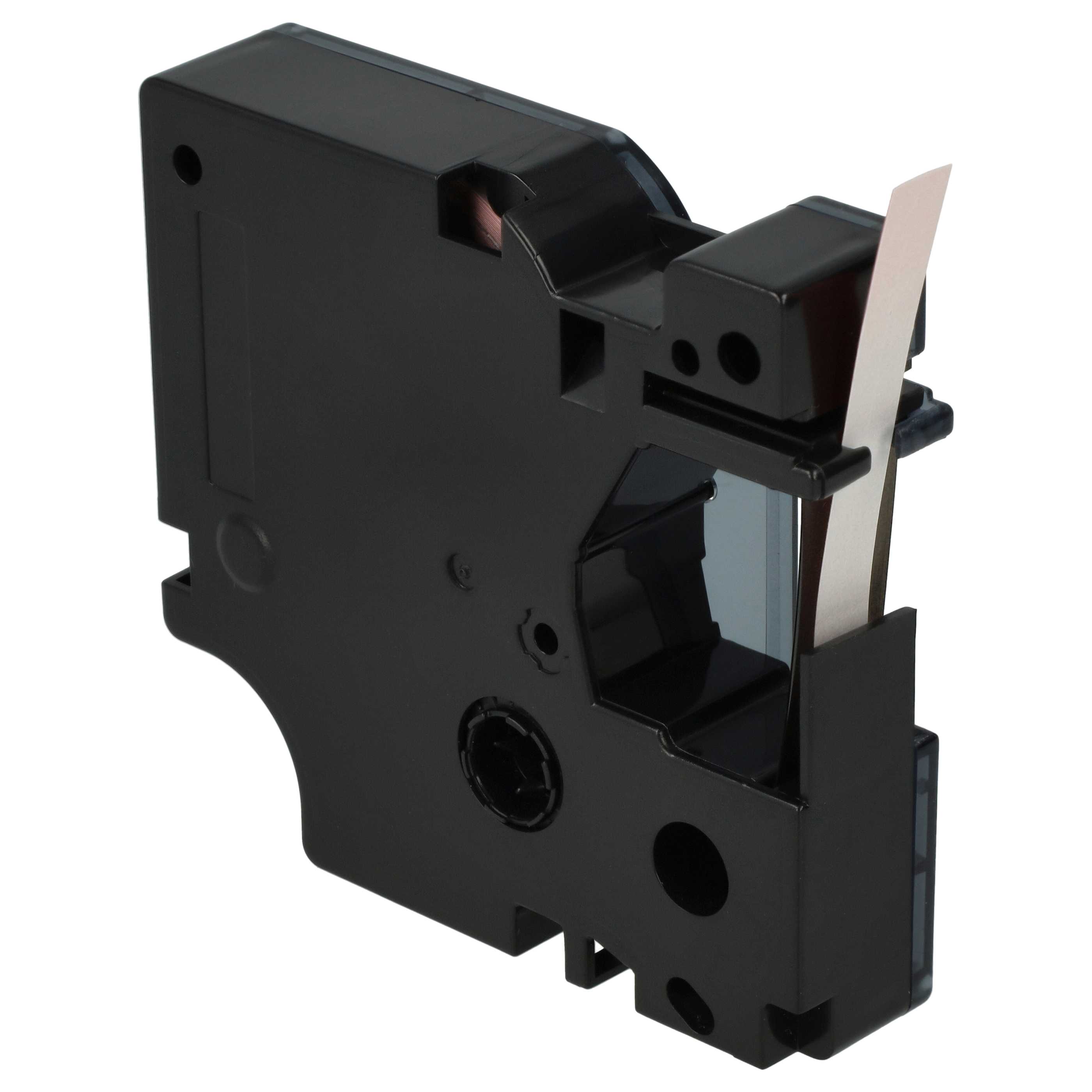 Label Tape replaces Dymo D1, 43617 - 6 mm Black to Red