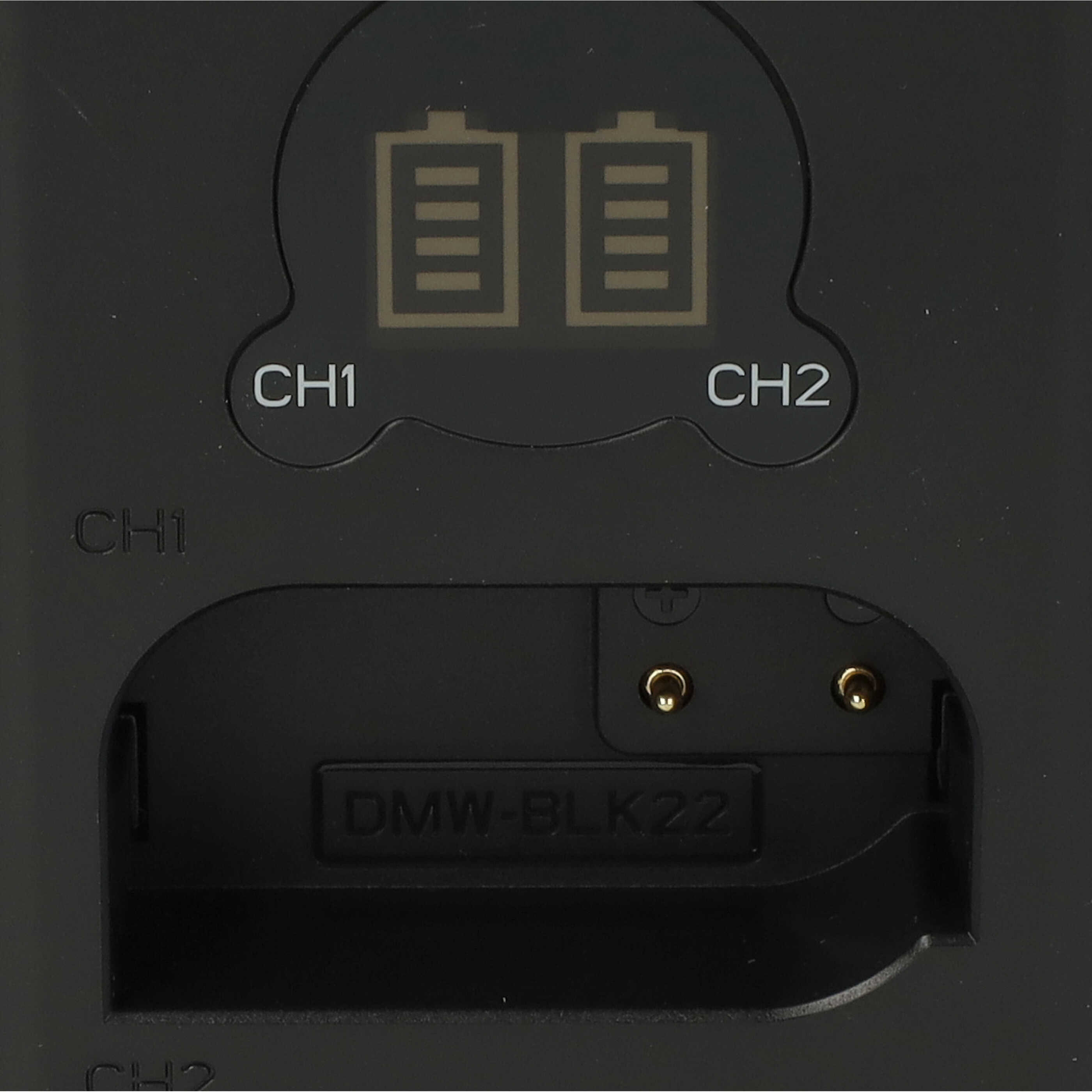 Akku Ladegerät passend für Panasonic DMW-BLK22 Kamera - 8,4 V