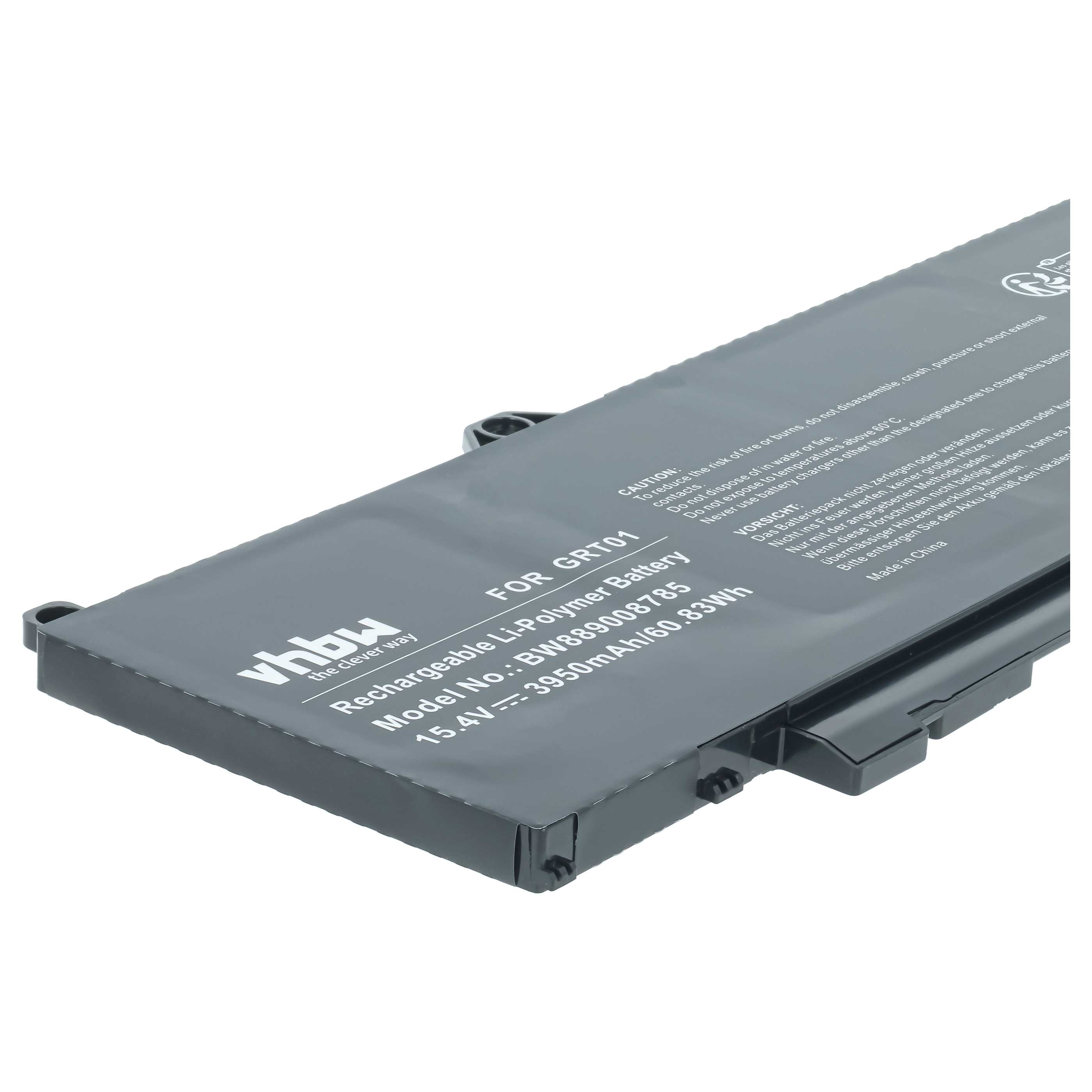 Notebook-Akku als Ersatz für Dell 53XP7, 00P3TJ, 05RGW, 0R05P0, 9JRV0 für Dell - 3950mAh 15,4V Li-Polymer