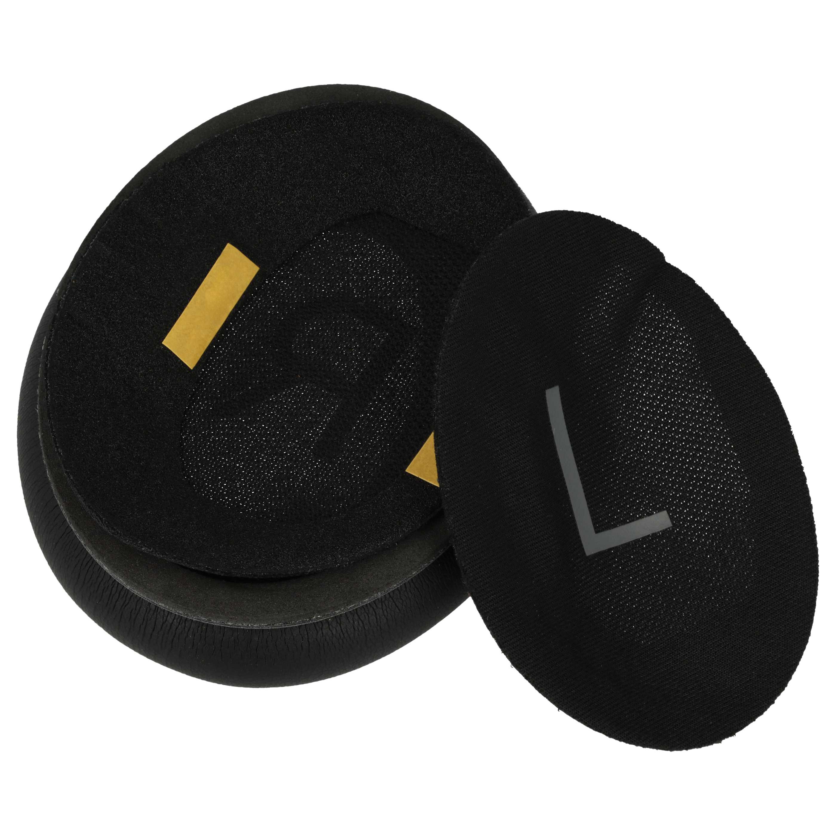 2x Ear Pads suitable for Bose QC45 Headphones etc. - foam / synthetic leather, 19 mm thick