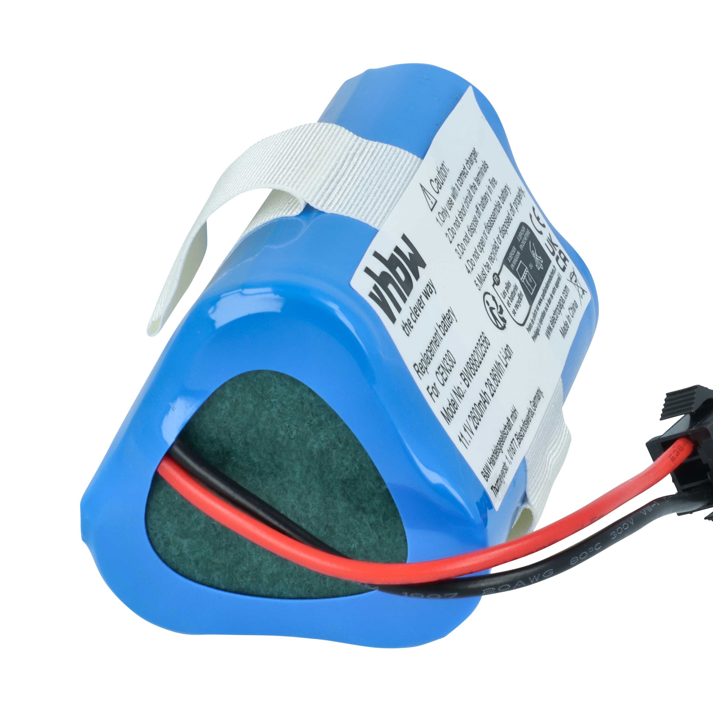 Battery suitable for Ecovacs CEN330, CR330, CR333 2600mAh, 10.8V, Li-Ion