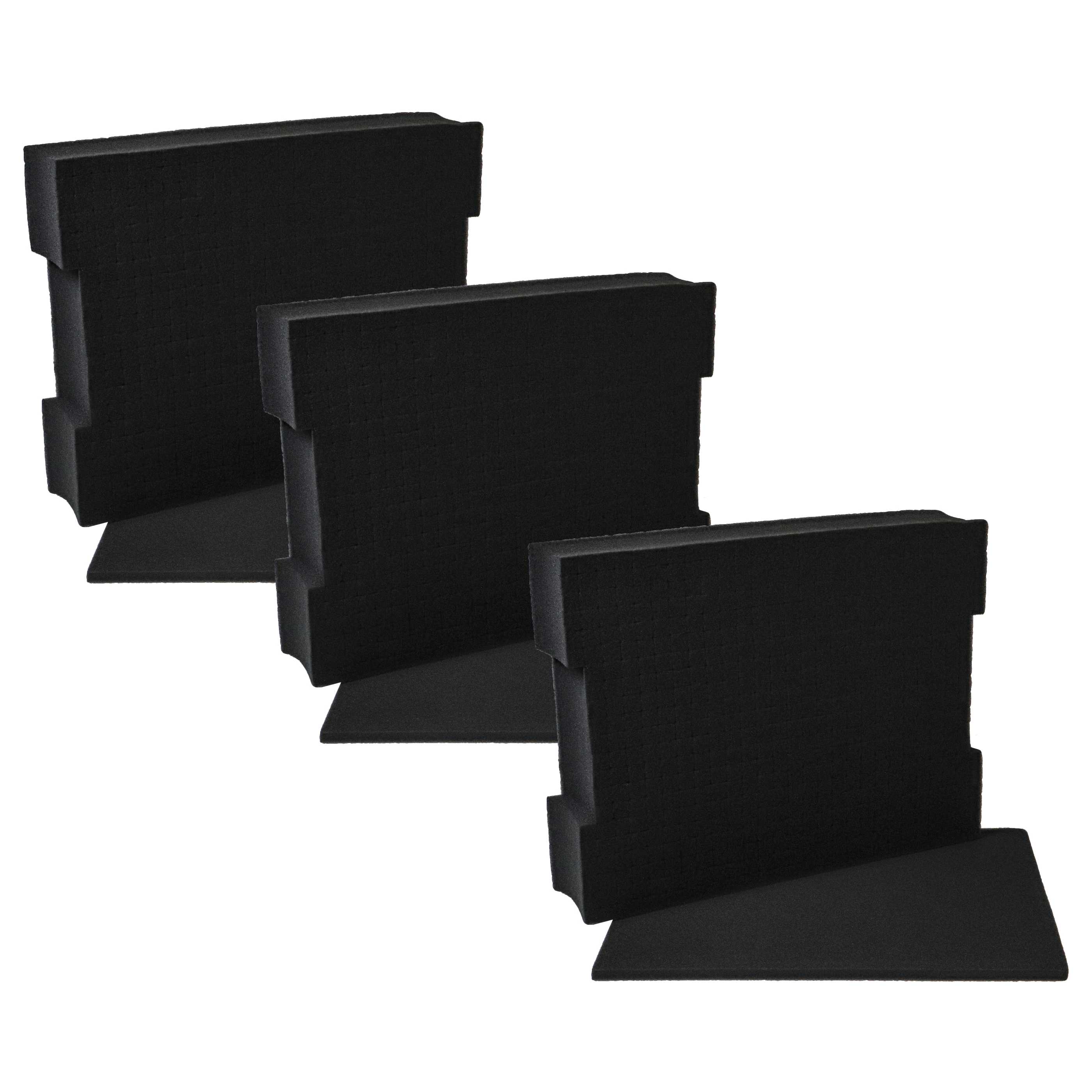 3x Foam Insert with Base Panel replaces Bosch 1600A001S1, 1 600 A00 1S1 for Bosch Toolbox - foam