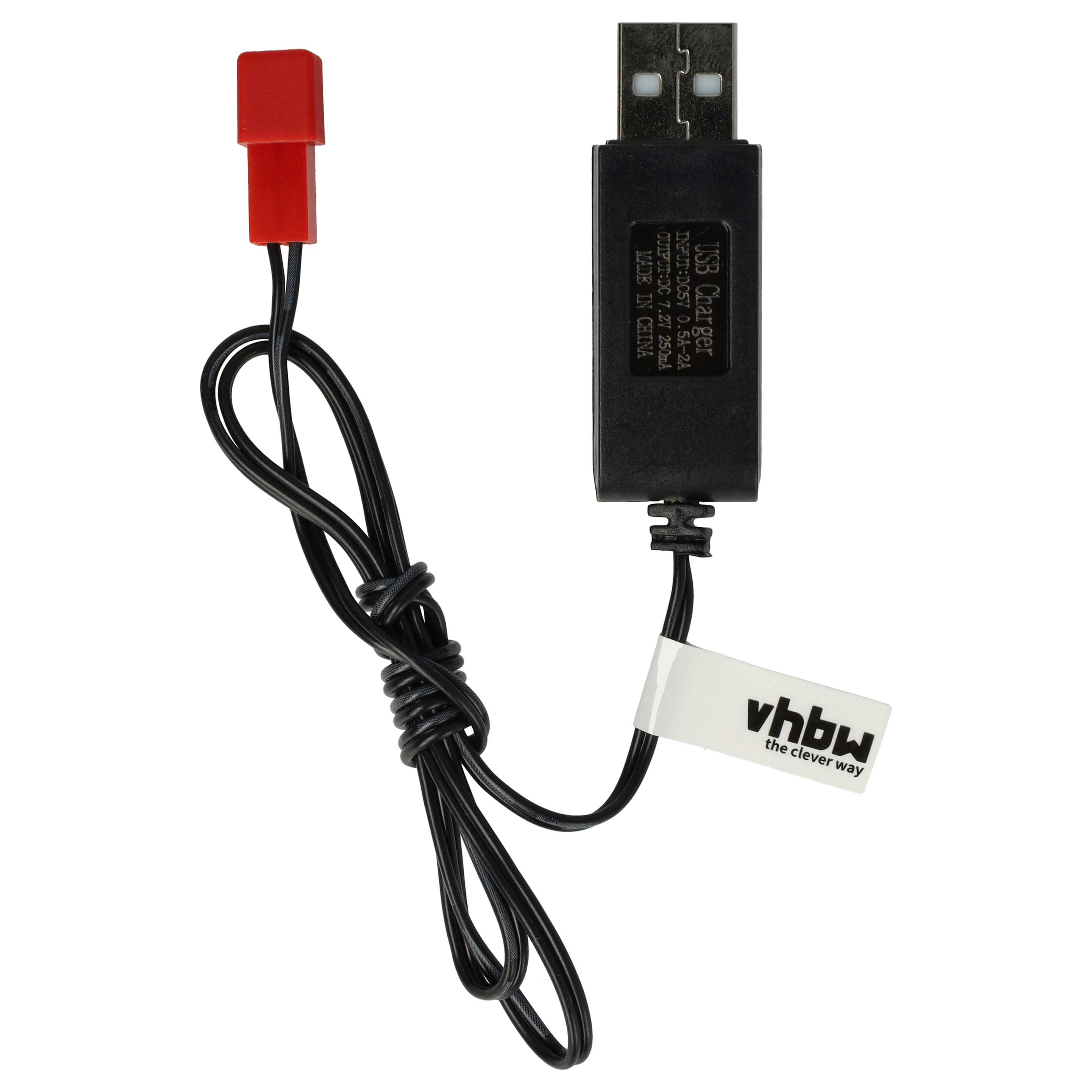 ChargeurUSB pour batterie JST, modélisme RC - 60 cm 7,2 V