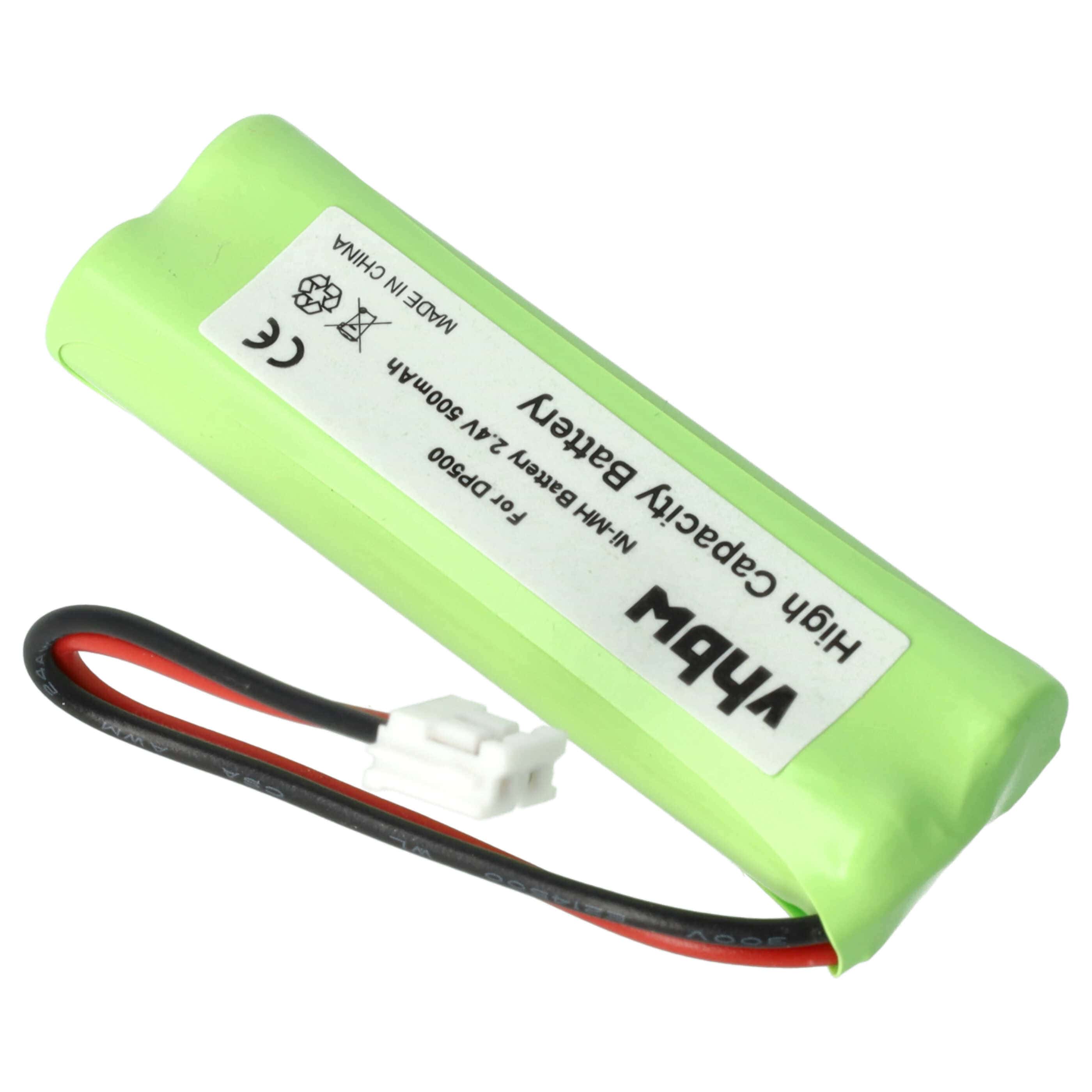 10x Batteries remplace GPHC05RN01, GP1010, VT50AAAALH2BMJZ pour téléphone Binatone - 500mAh 2,4V NiMH