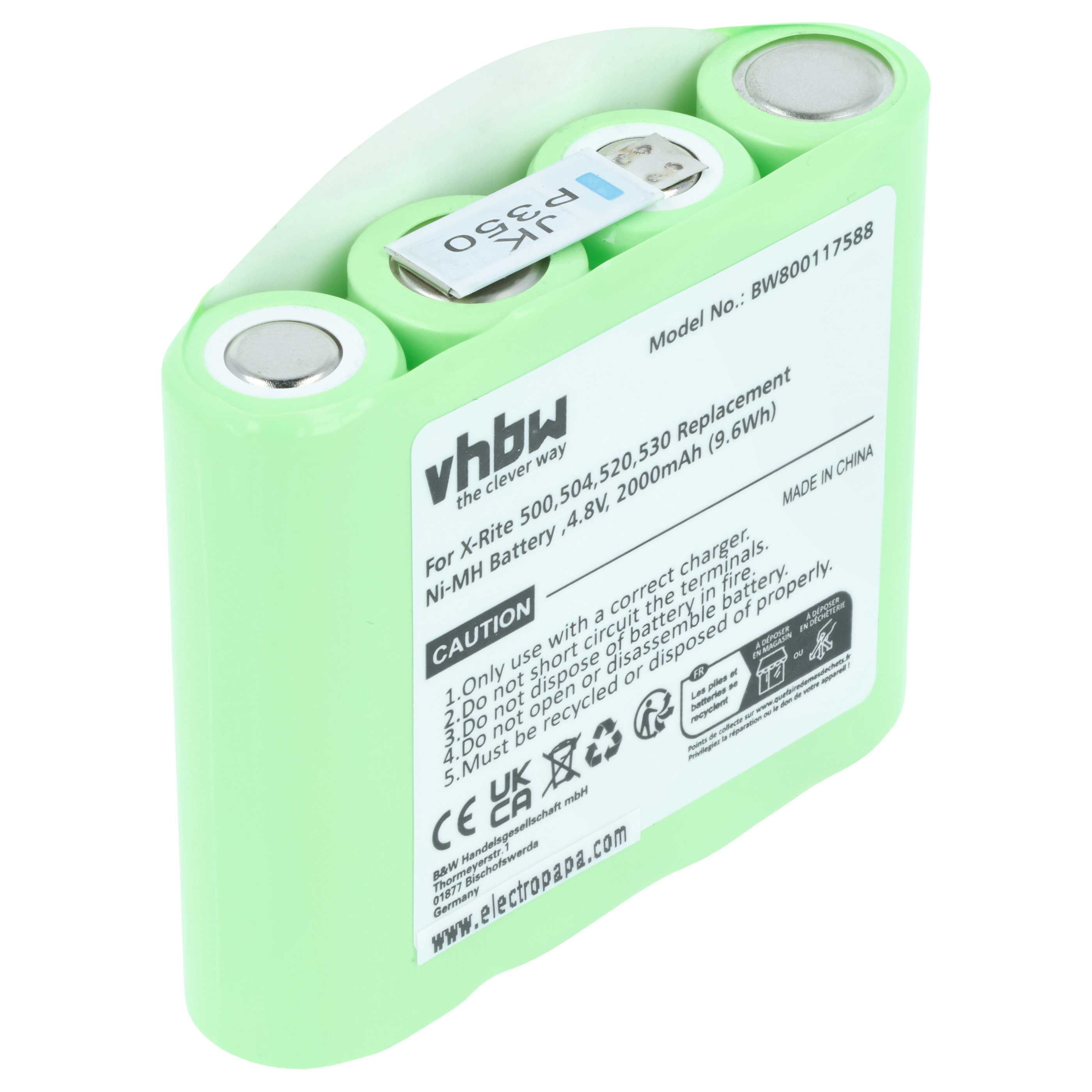 Akumulator do przyrządu pomiarowego zamiennik X-Rite SE15-26 - 2000 mAh 4,8 V NiMH