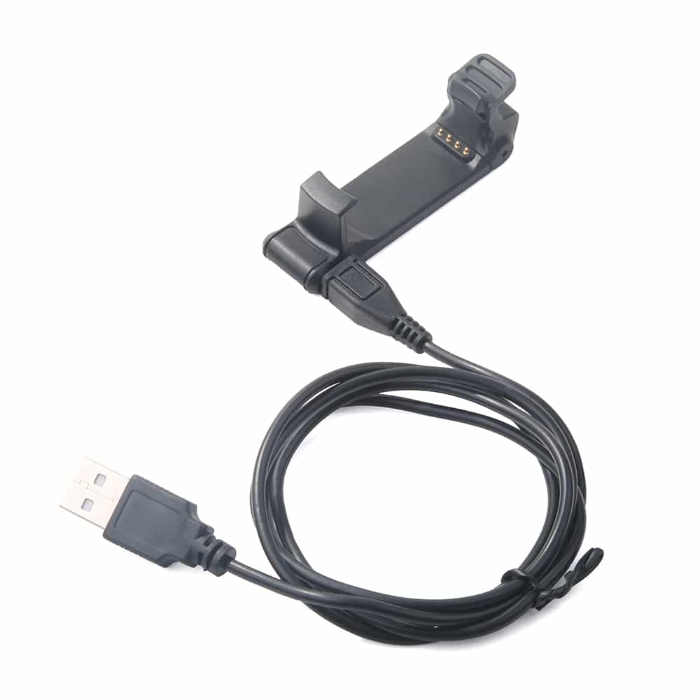 Cable de carga USB para smartwatch Garmin Forerunner 220 - negro 94 cm