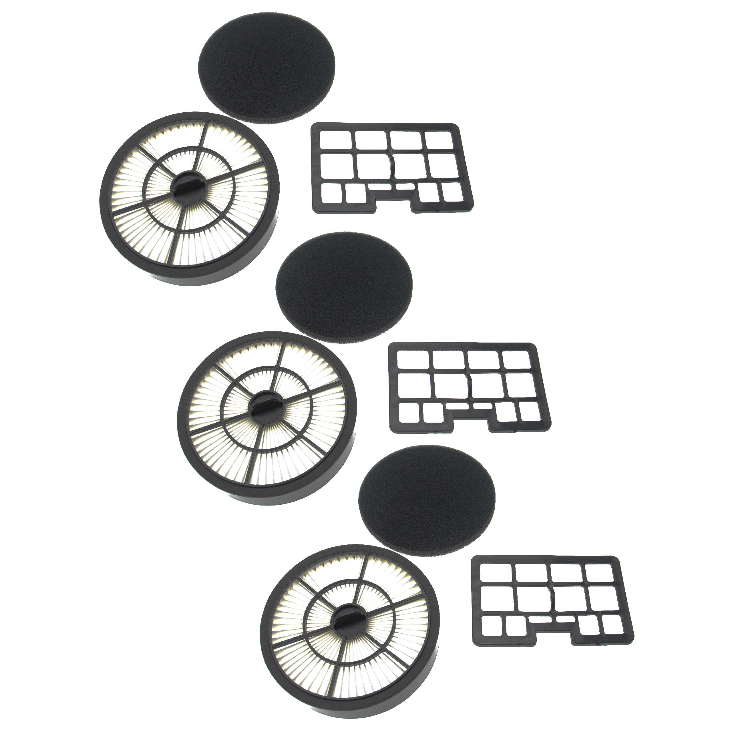 6x Filtres remplace Hanseatic 15705486, 551793, 422064 pour aspirateur Hanseatic 