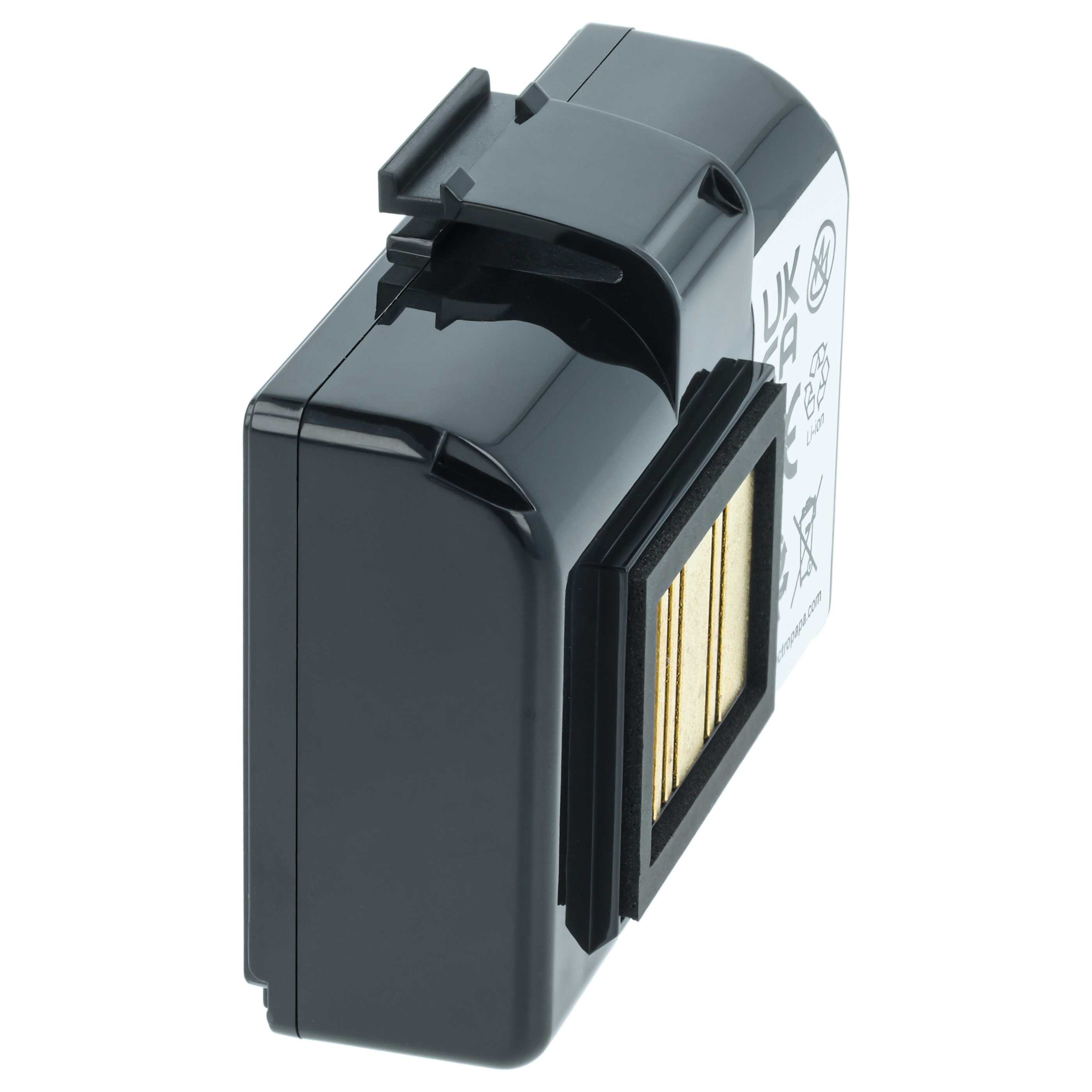 Printer 2x Battery replaces Zebra BTRY-MPP-34MAHC1-01, AT16004, BTRY-MPP-34MA1-01 - 3400 mAh 7.4 V Li-Ion
