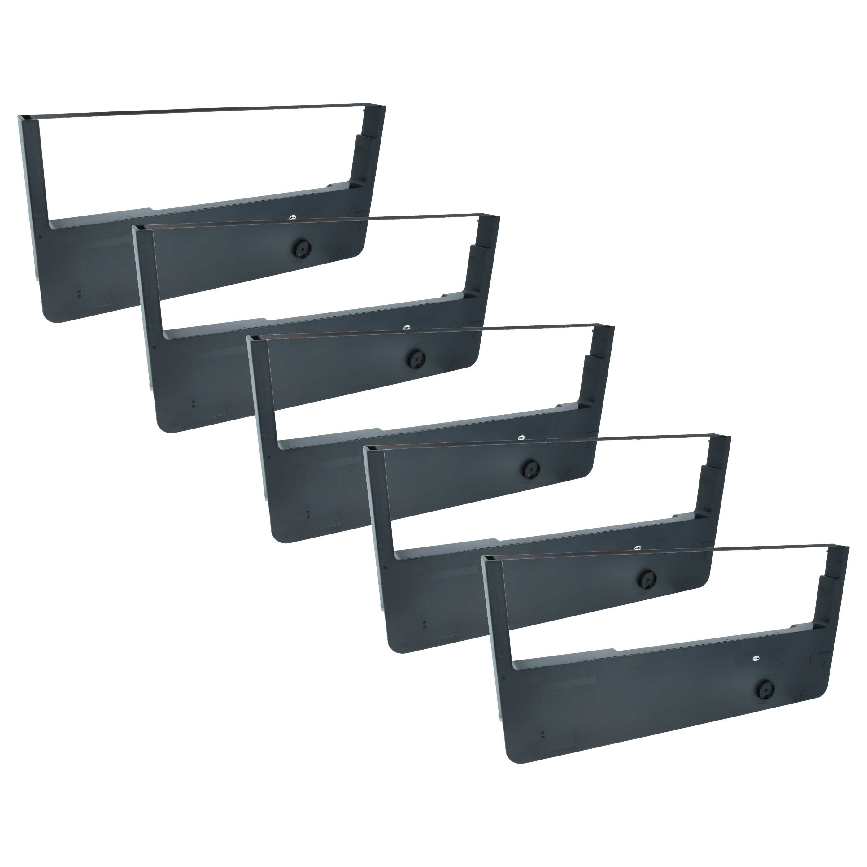 5x Ink Ribbon replaces Tally Genicom 86039 for Tally Genicom Dot Matrix, Receipt Printer - Black