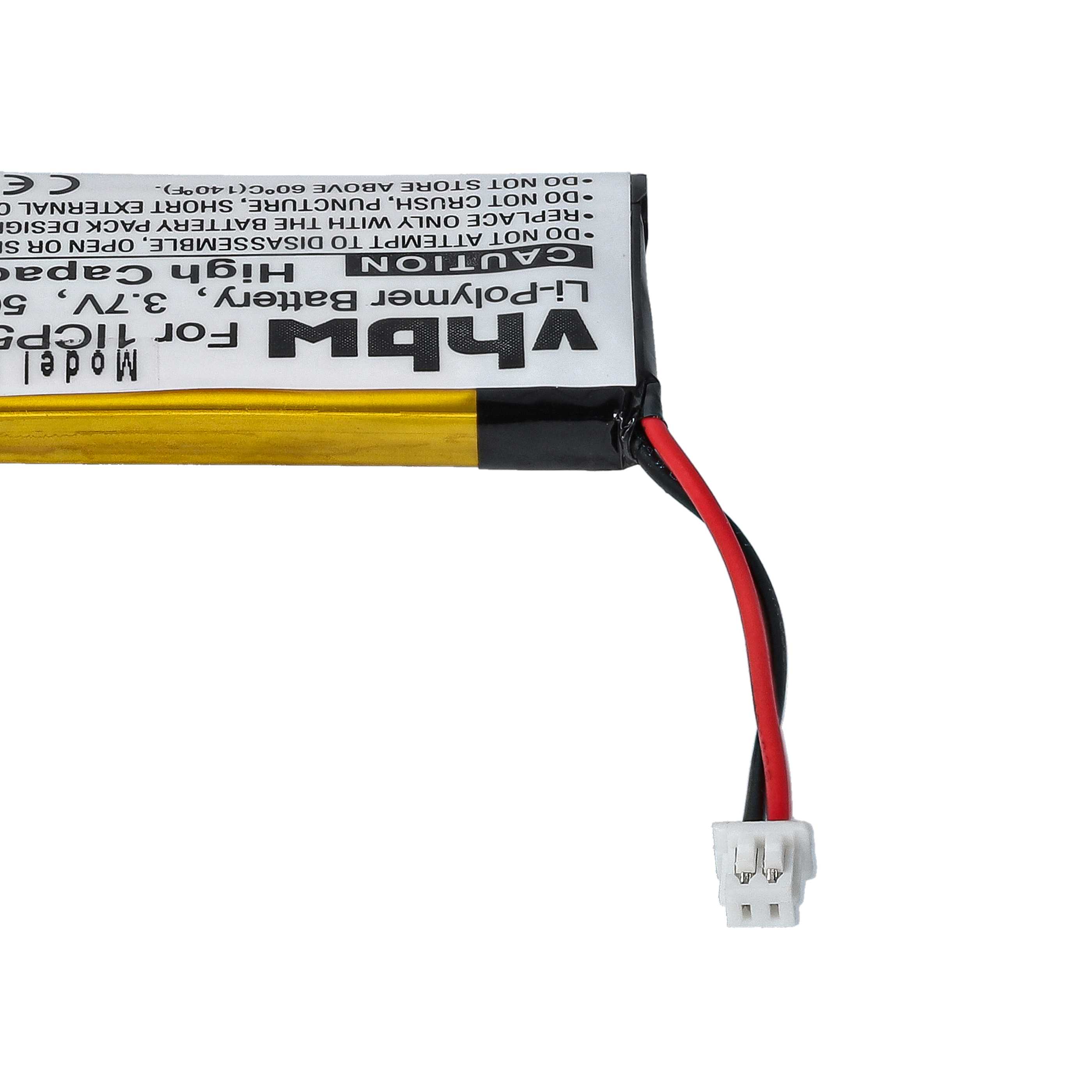 Akumulator do słuchawek bezprzewodowych zamiennik Sena 1ICP52/248P 1S1P - 500 mAh 3,7 V LiPo