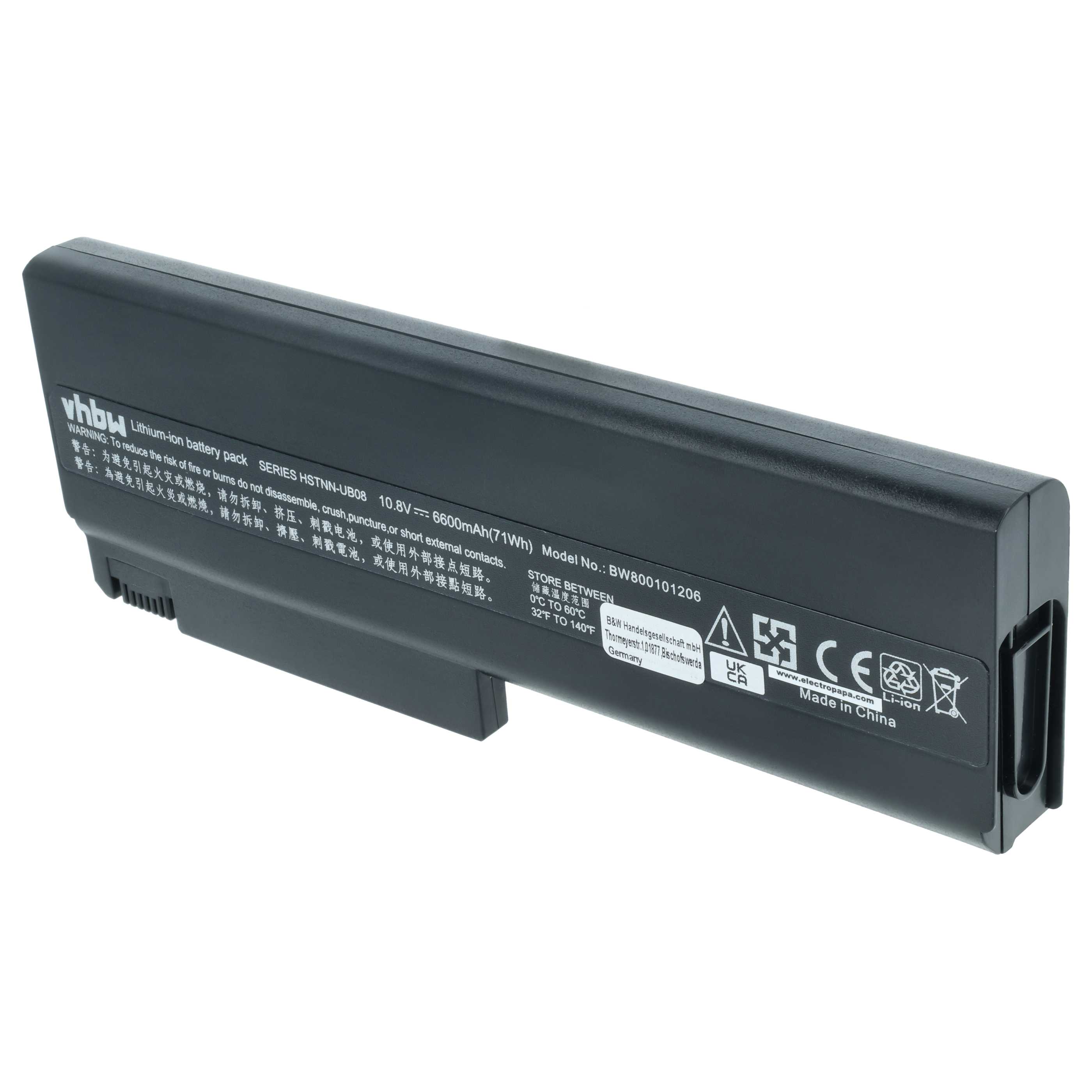 Akumulator do laptopa zamiennik HP 360483-003, 360483-004, 360483-001 - 6600 mAh 10,8 V Li-Ion, czarny