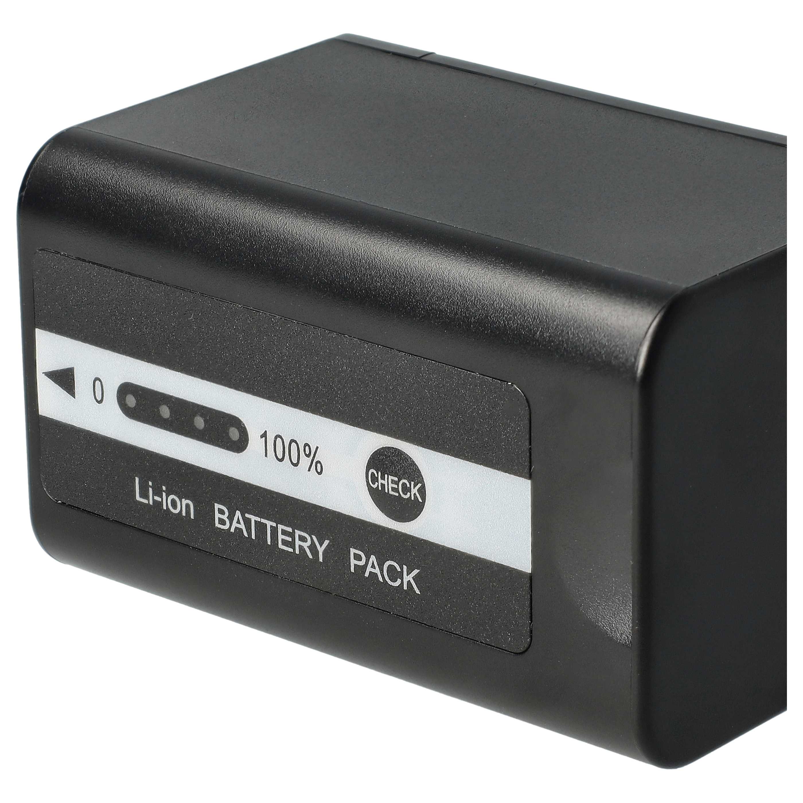 Videokamera-Akku (2 Stück) als Ersatz für Panasonic VW-VBD58 für Panasonic - 5200mAh 7,4V Li-Ion mit Infochip