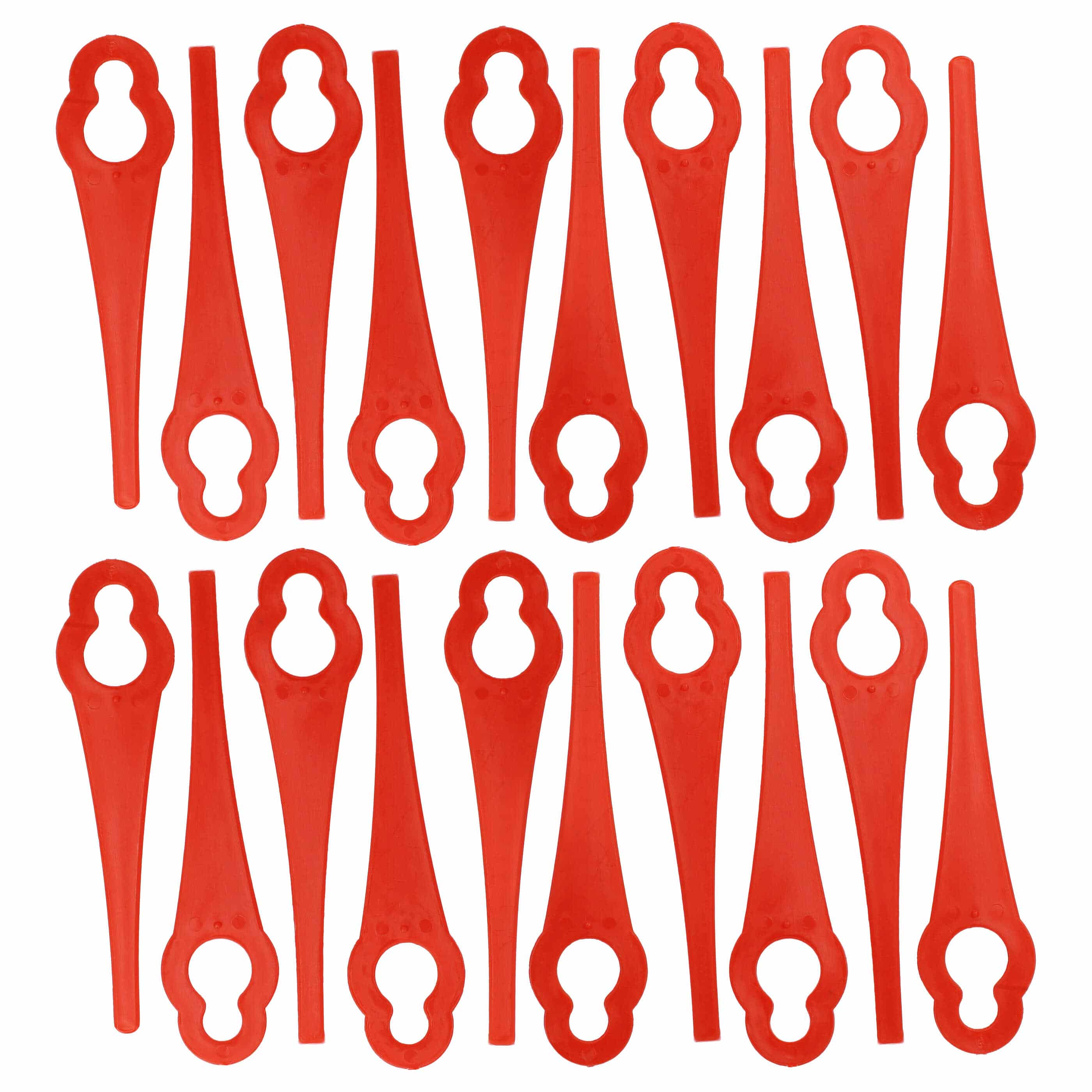 20x Nożyki do podkaszarki Bosch zam. ALM BQ026 - nylon / plastik, czerwony
