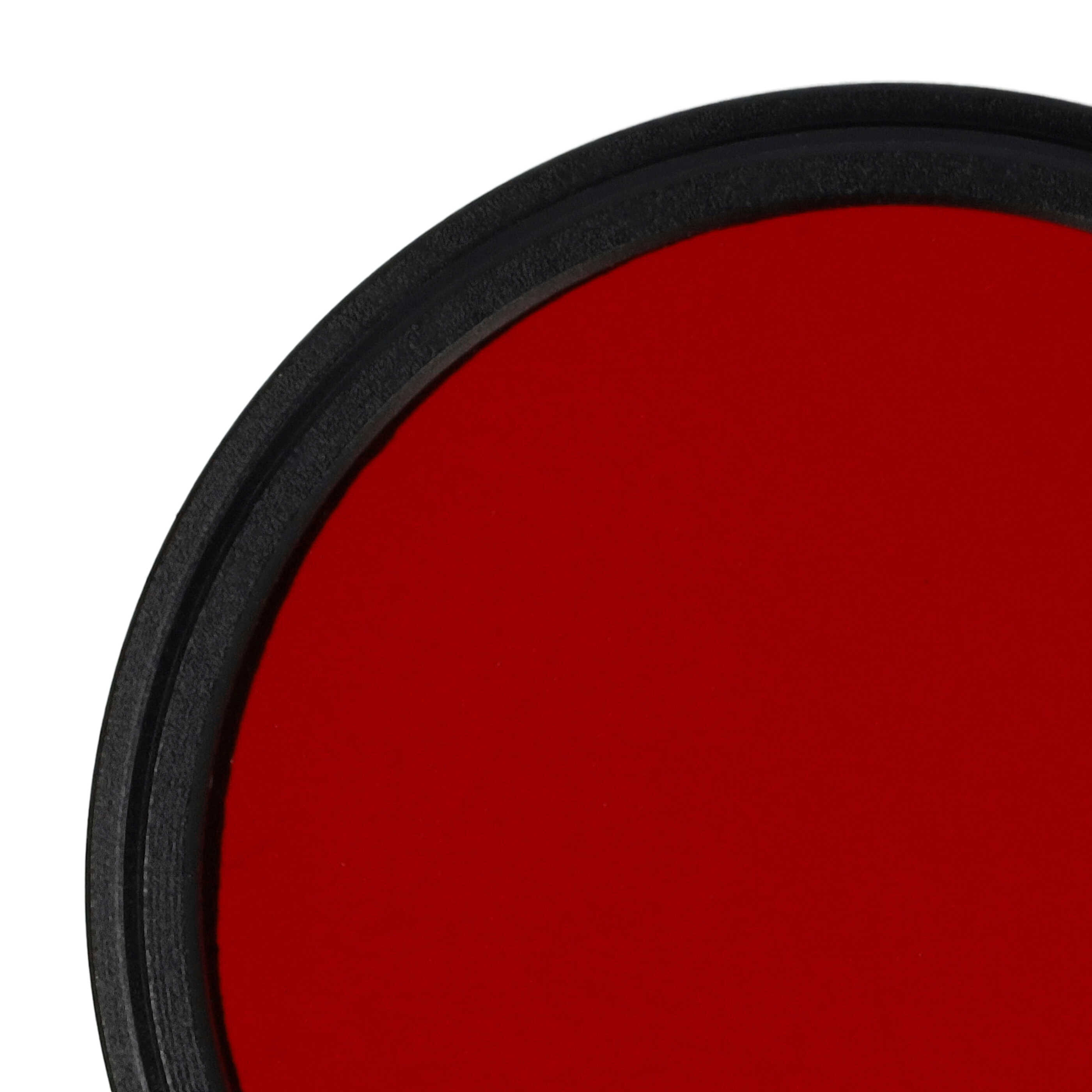 Filtre de couleur rouge pour objectifs d'appareils photo de 46 mm - Filtre rouge