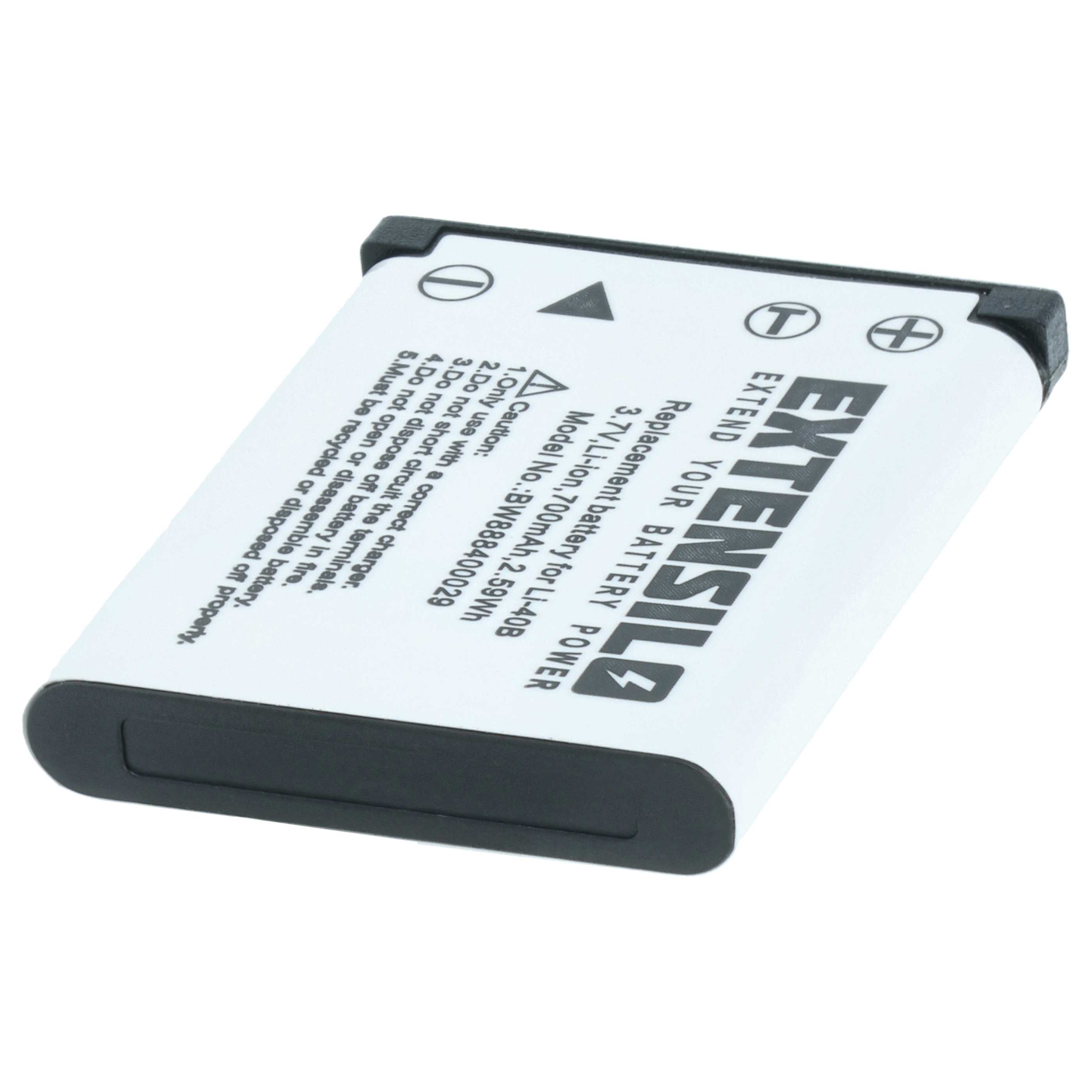 Batterie (2 pcs.) remplace BenQ DLI216 pour appareil photo - 700mAh 3,7V Li-ion