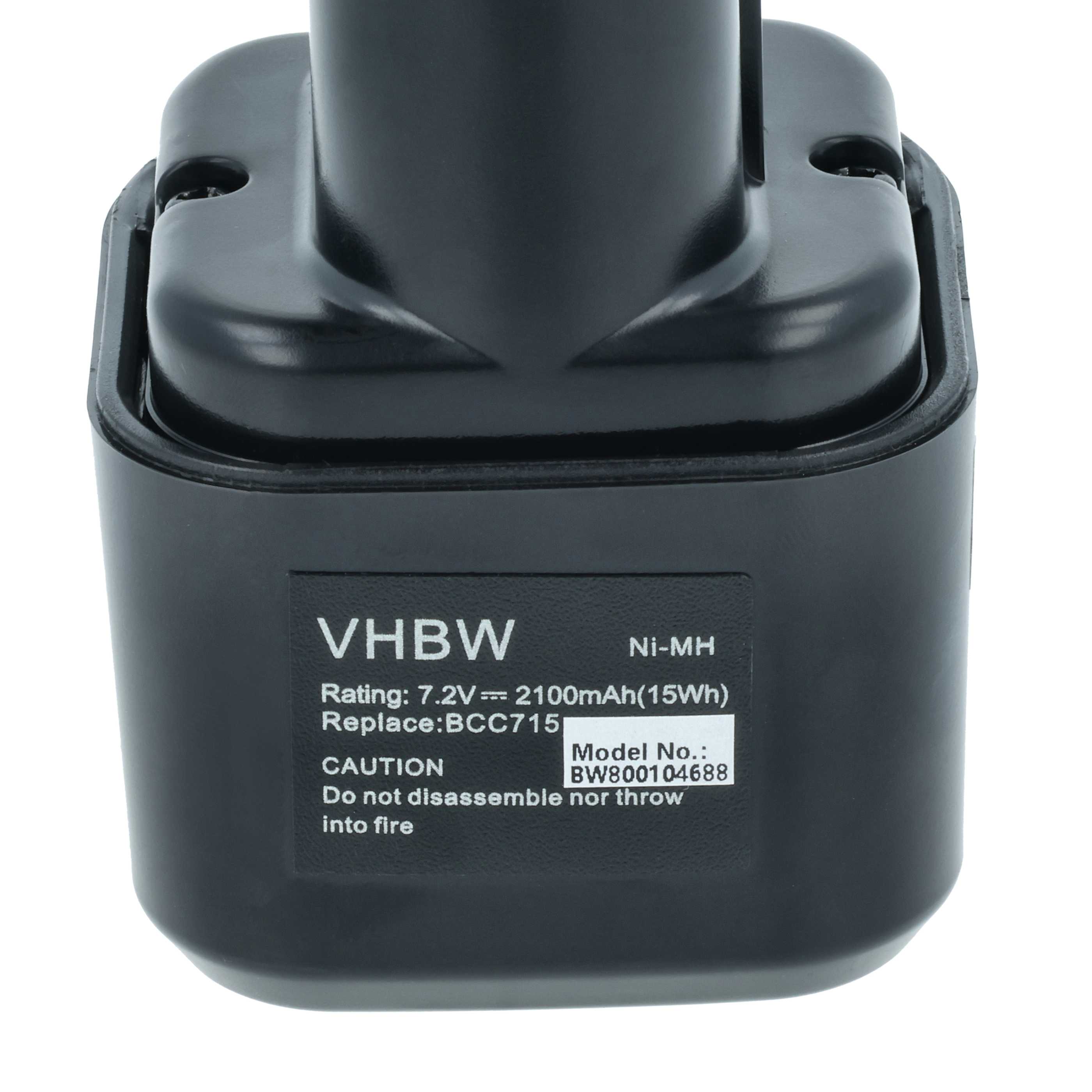 Battery replaces Hitachi EB712S, 325292, EB714S Electric Power Tool - 2100 mAh, 7.2 V, NiMH