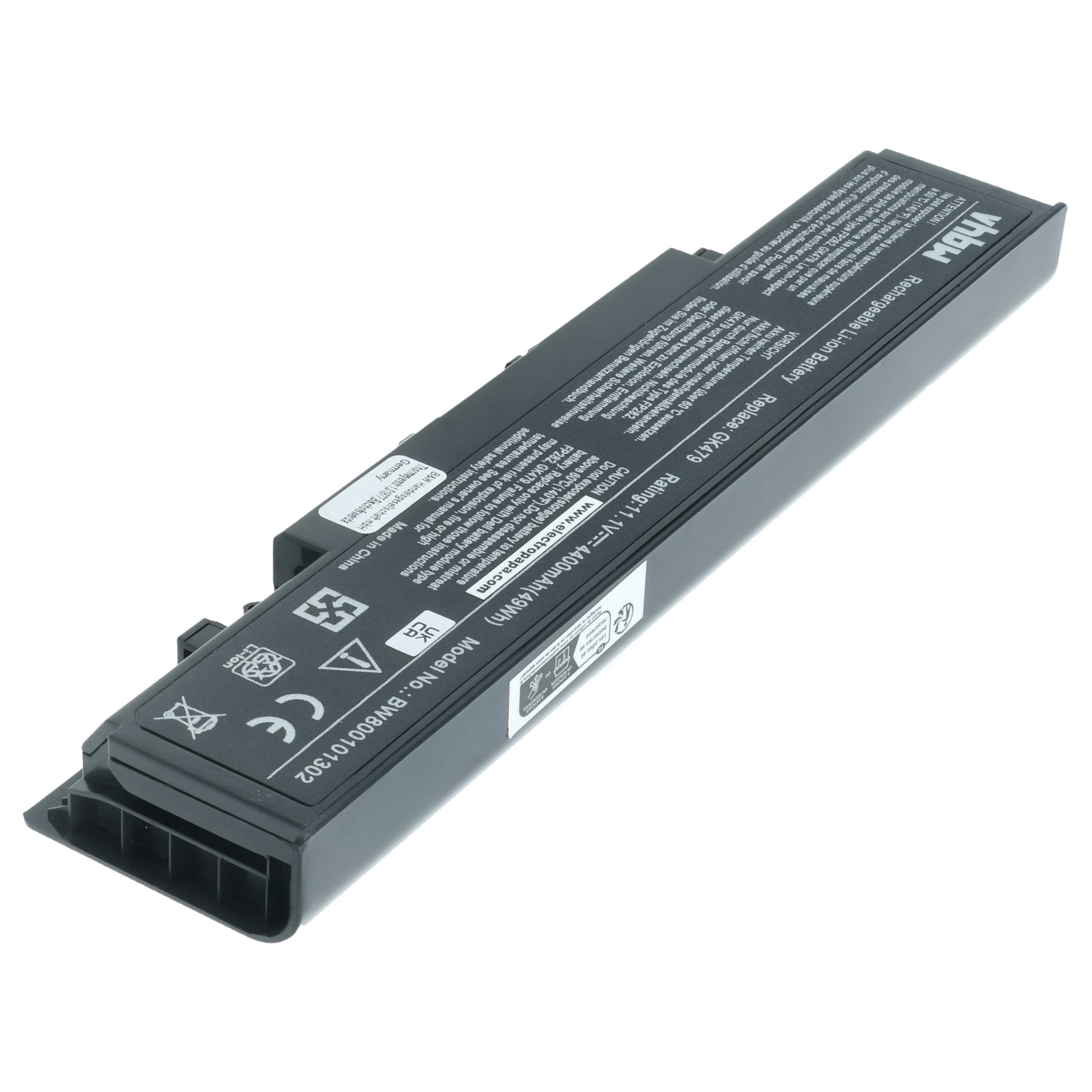 Akumulator do laptopa zamiennik Dell 312-0513, 312-0518, 312-0520, 312-0504 - 4400 mAh 11,1 V Li-Ion, czarny