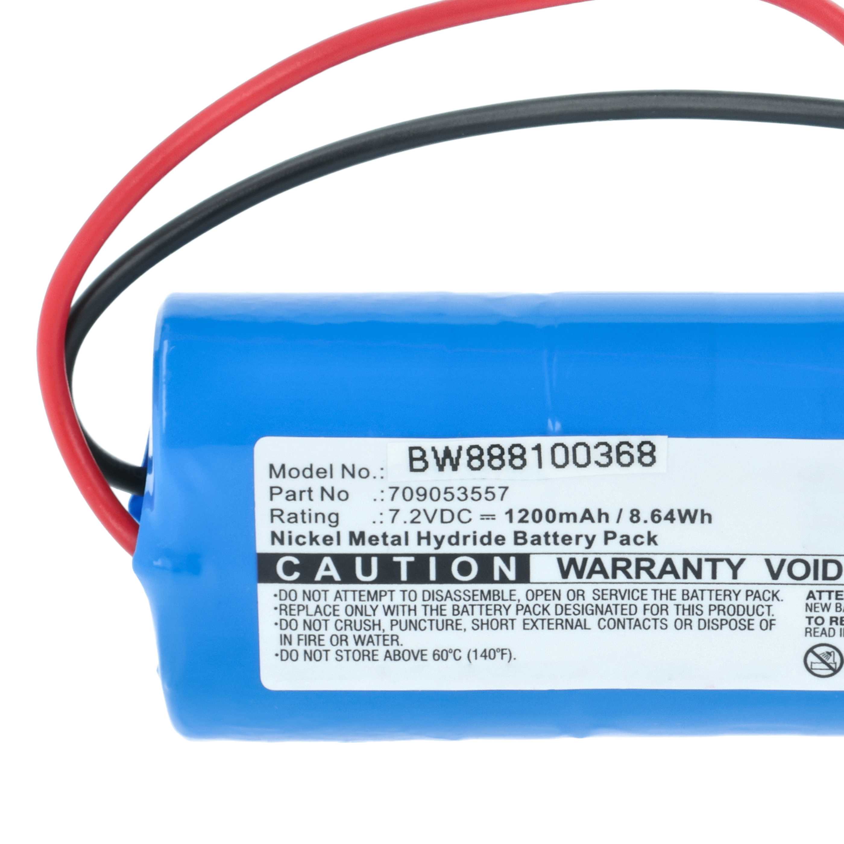 Batería reemplaza Seik 709053557 sistema control - 1200mAh 7,2V NiMH