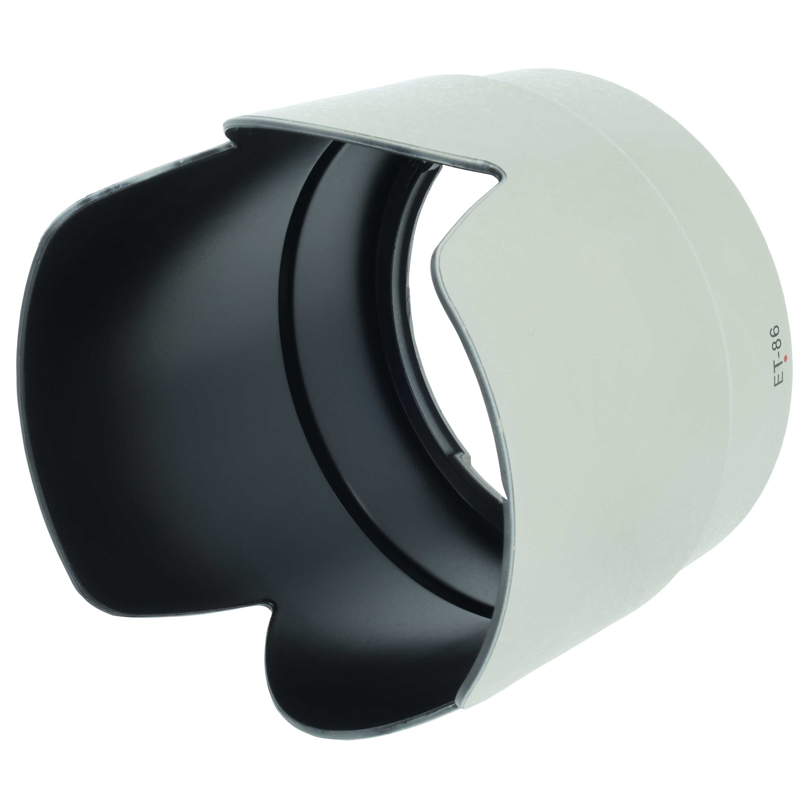 Lens Hood replaces Canon ET-86 for Canon Lens with 77 mm Diameter, plastic, white / grey