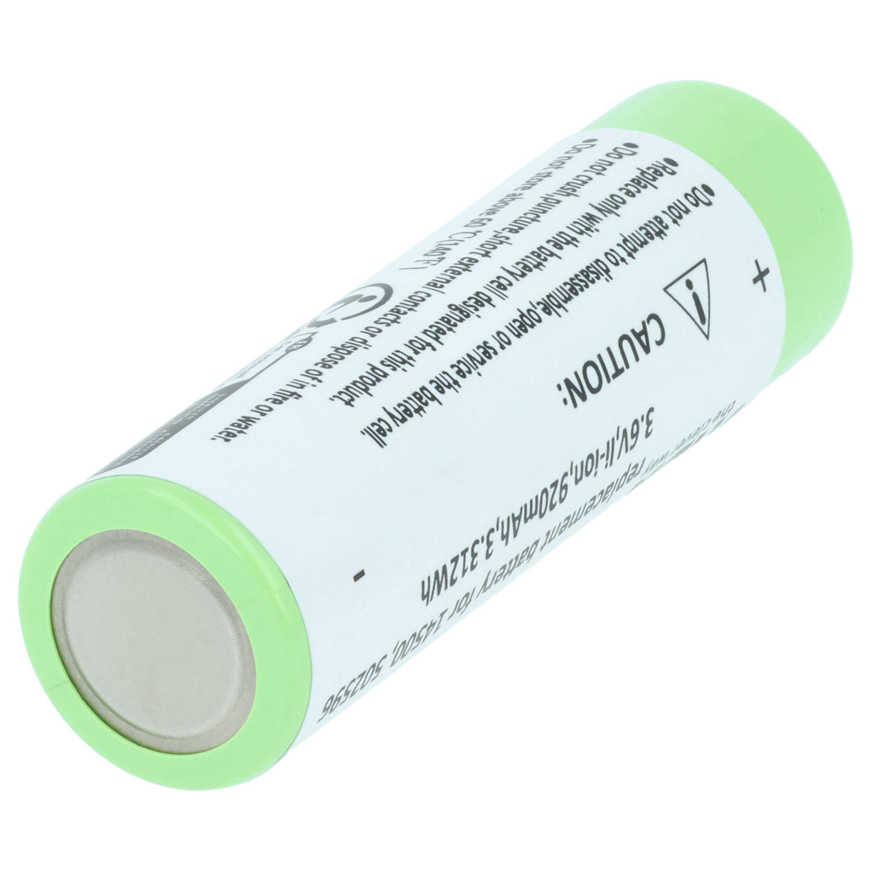 2x Akumulator do latarki czołowej zamiennik Ledlenser 14500, 502596 - 0,92 Ah 3,6 V Li-Ion