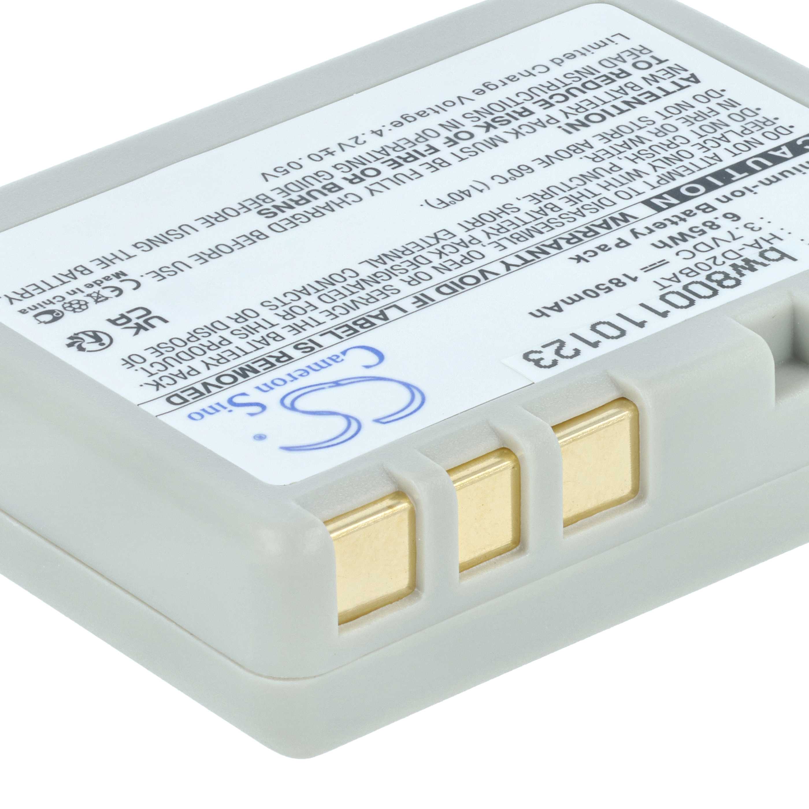 5x Battery replaces Casio HA-020LBAT, CA60L4-G, CA60L1-G for Casio Barcode Scanner POS - 1850 mAh 3.7 V