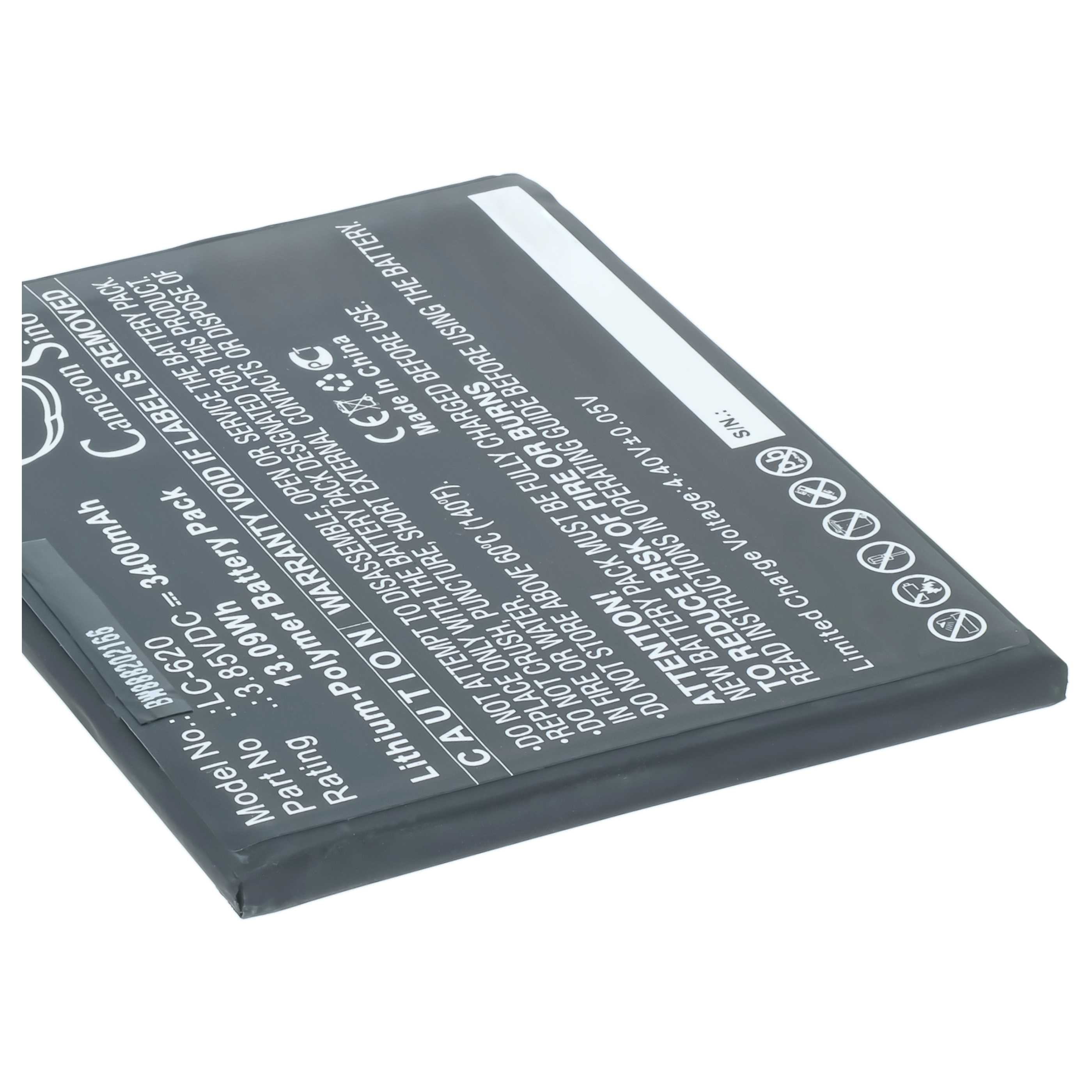 Akumulator do telefonu smartfona zamiennik Nokia LC-620 - 3400 mAh 3,85 V LiPo