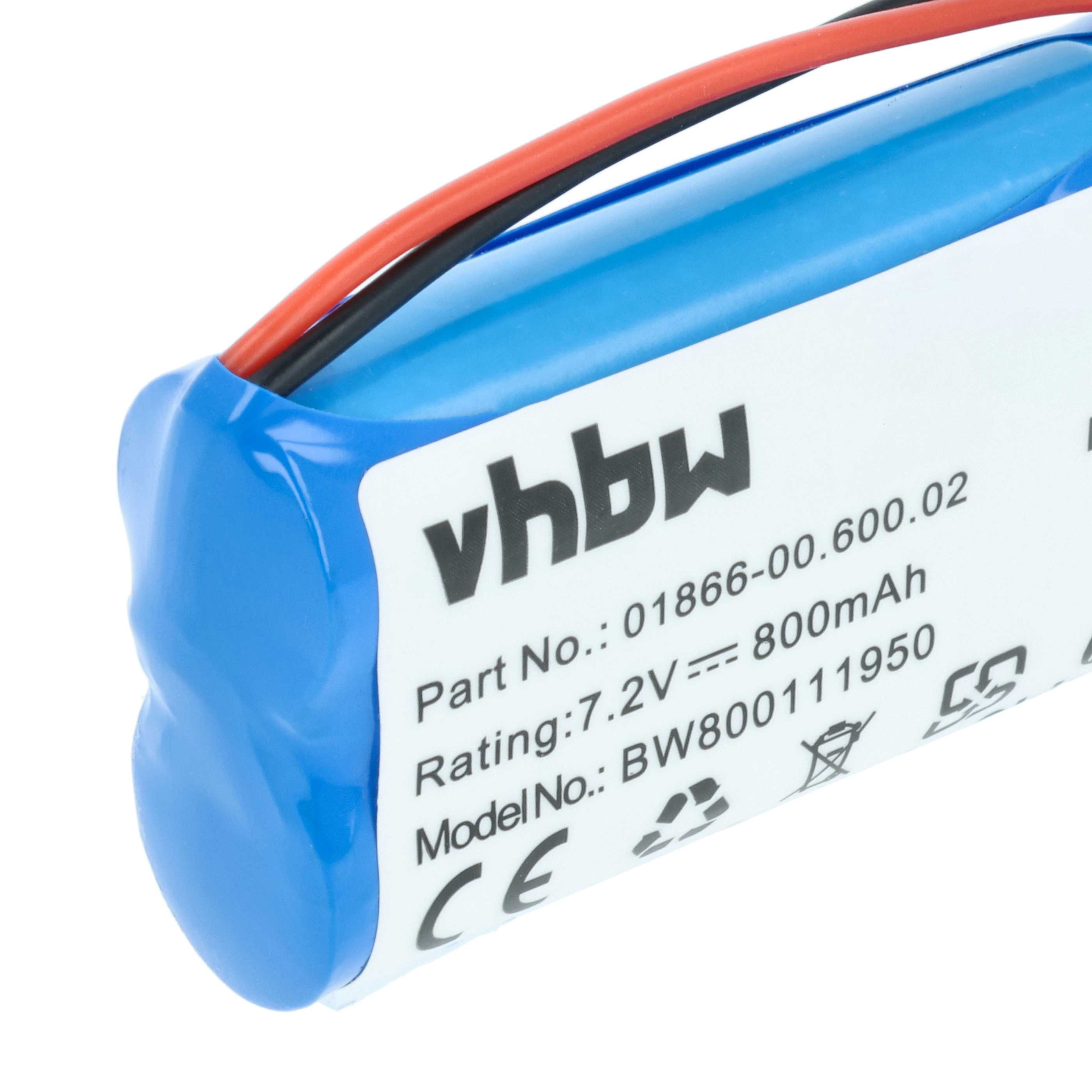 Batteria sostituisce Gardena 01866-00.600.02 per tagliaerba - 800mAh 7,4V Li-Ion