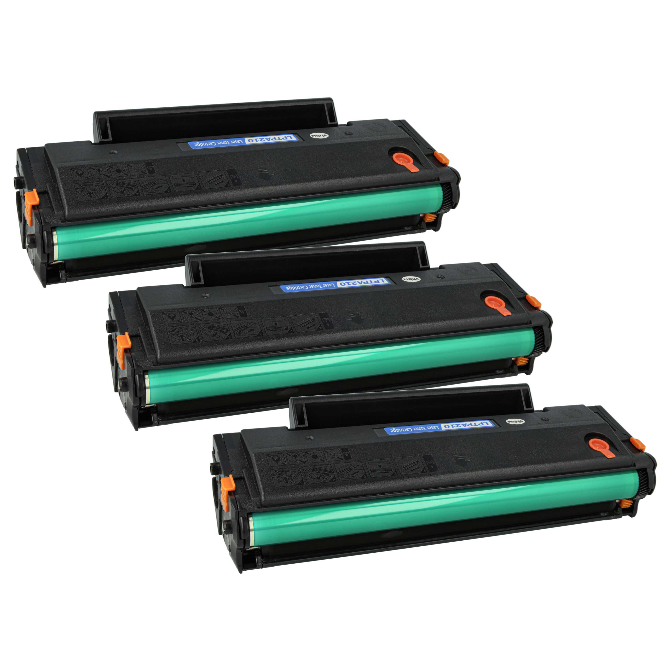 3x Cartouches de toner remplace Pantum PA-210 pour imprimante laser Thomson, noir