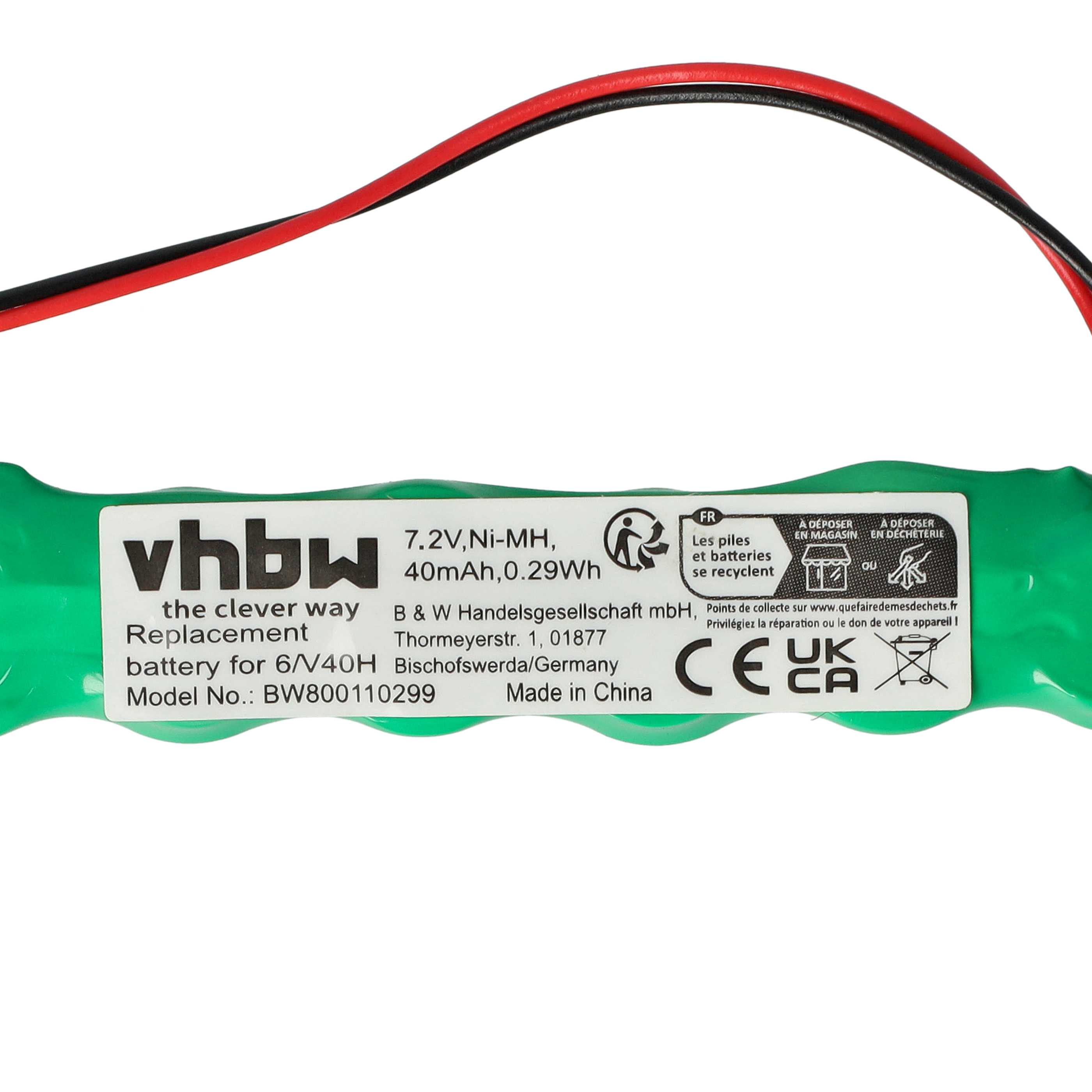 Computer BIOS Battery Replacement for 313-016, 60906, 6/V40H - 40 mAh 7.2 V NiMH