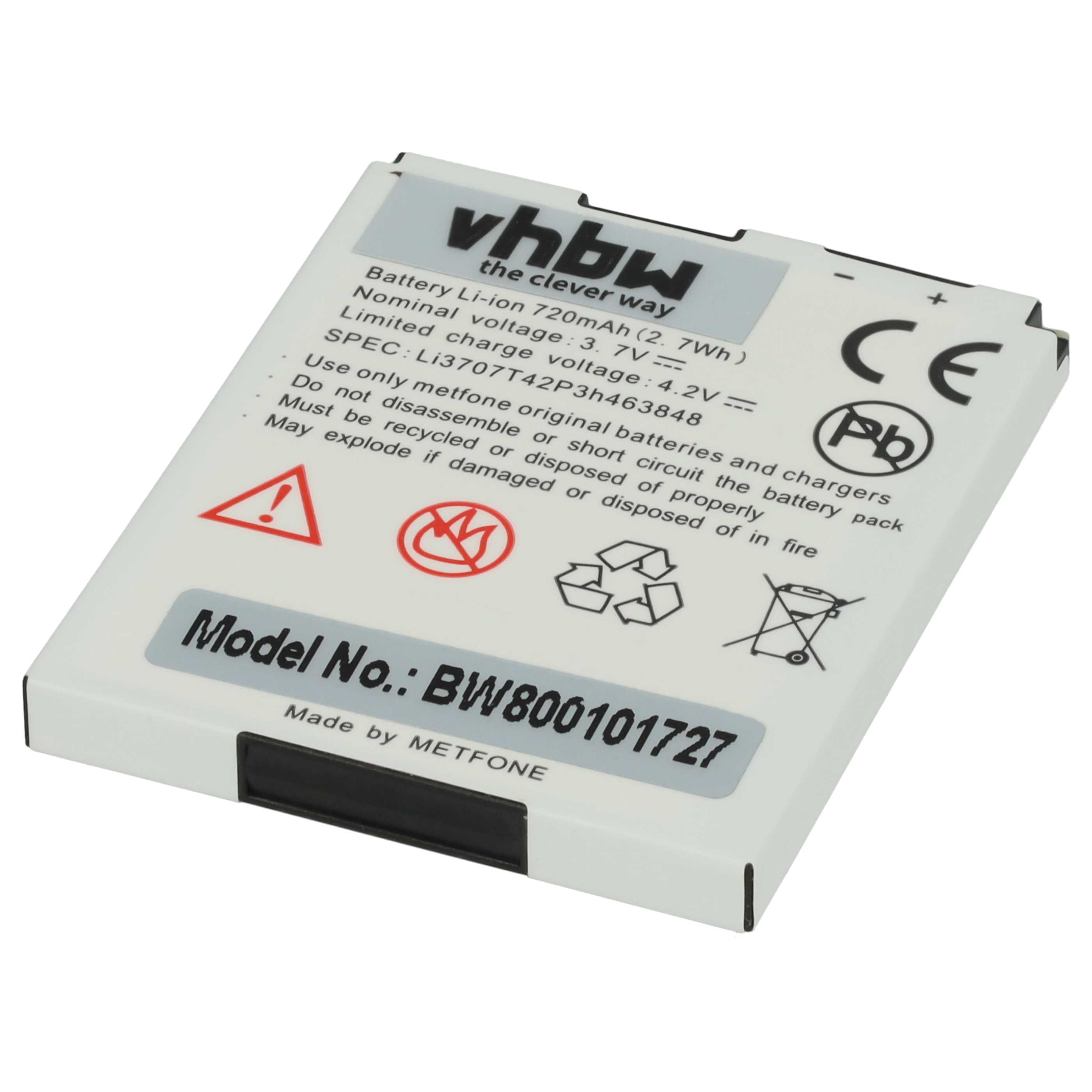 Akumulator do telefonu smartfona zamiennik ZTE Li3707T42P3h463848 - 600 mAh 3,7 V Li-Ion