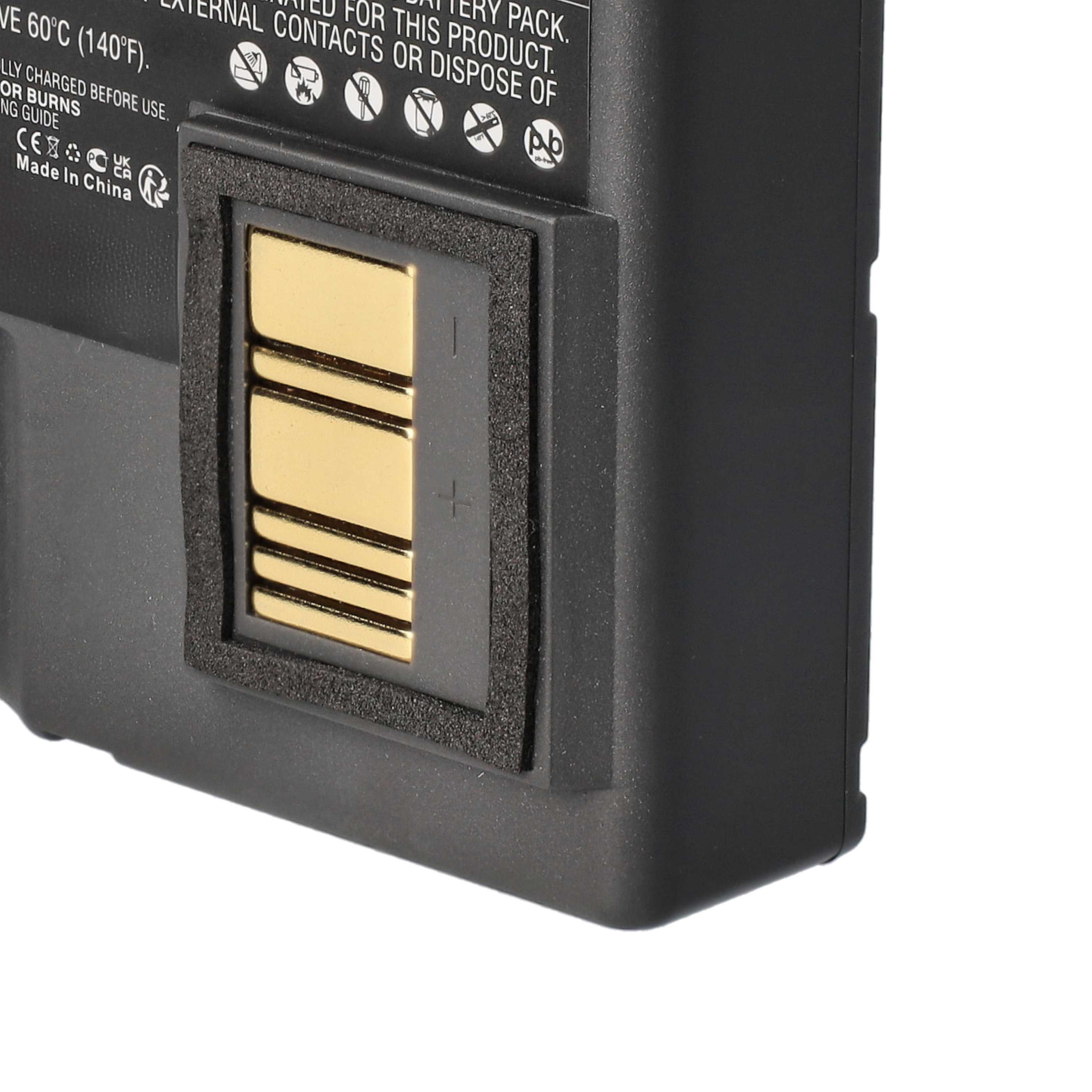 Printer 5x Battery replaces Zebra BTRY-MPP-68MA1-01, P1050667-016, P1040687 - 5200 mAh 7.4 V Li-Ion