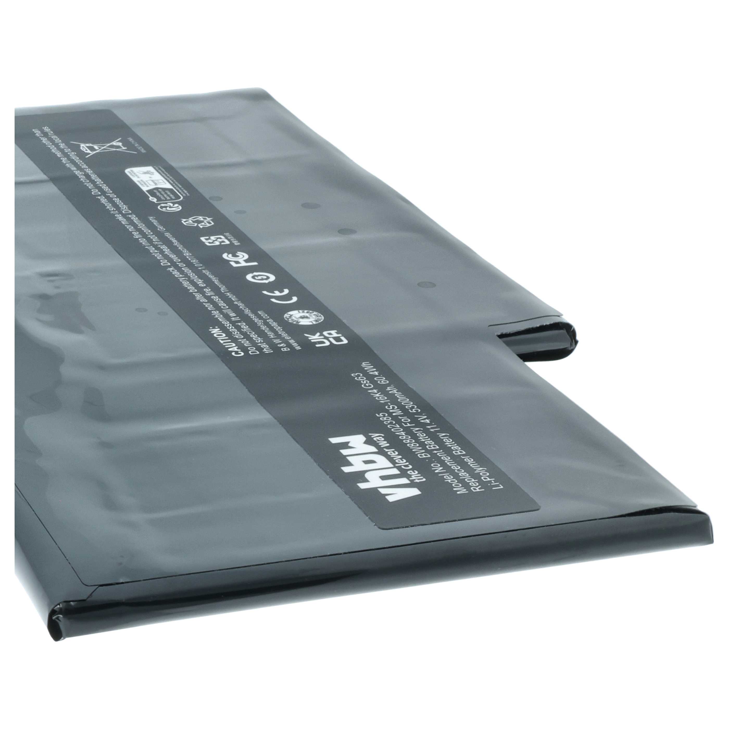 Akumulator do laptopa zamiennik MSI MS-17B1, MS-16K4, BTY-U6J, BTY-M6J, MS-17B4 - 5300 mAh 11,4 V LiPo