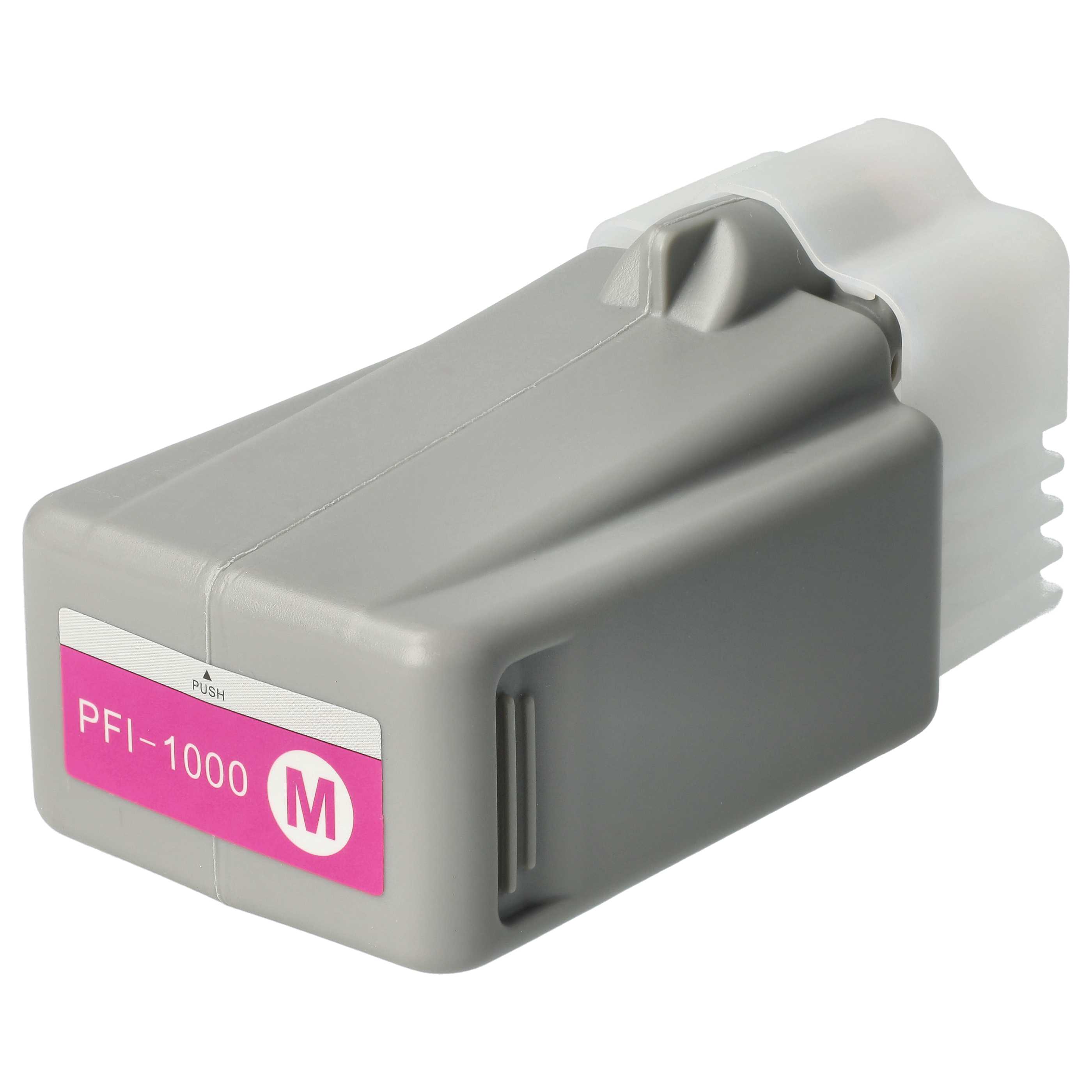 Ink Cartridge as Exchange for Canon PFI-1000M, PFI-1000 M for Canon Printer - Magenta 80 ml + Chip