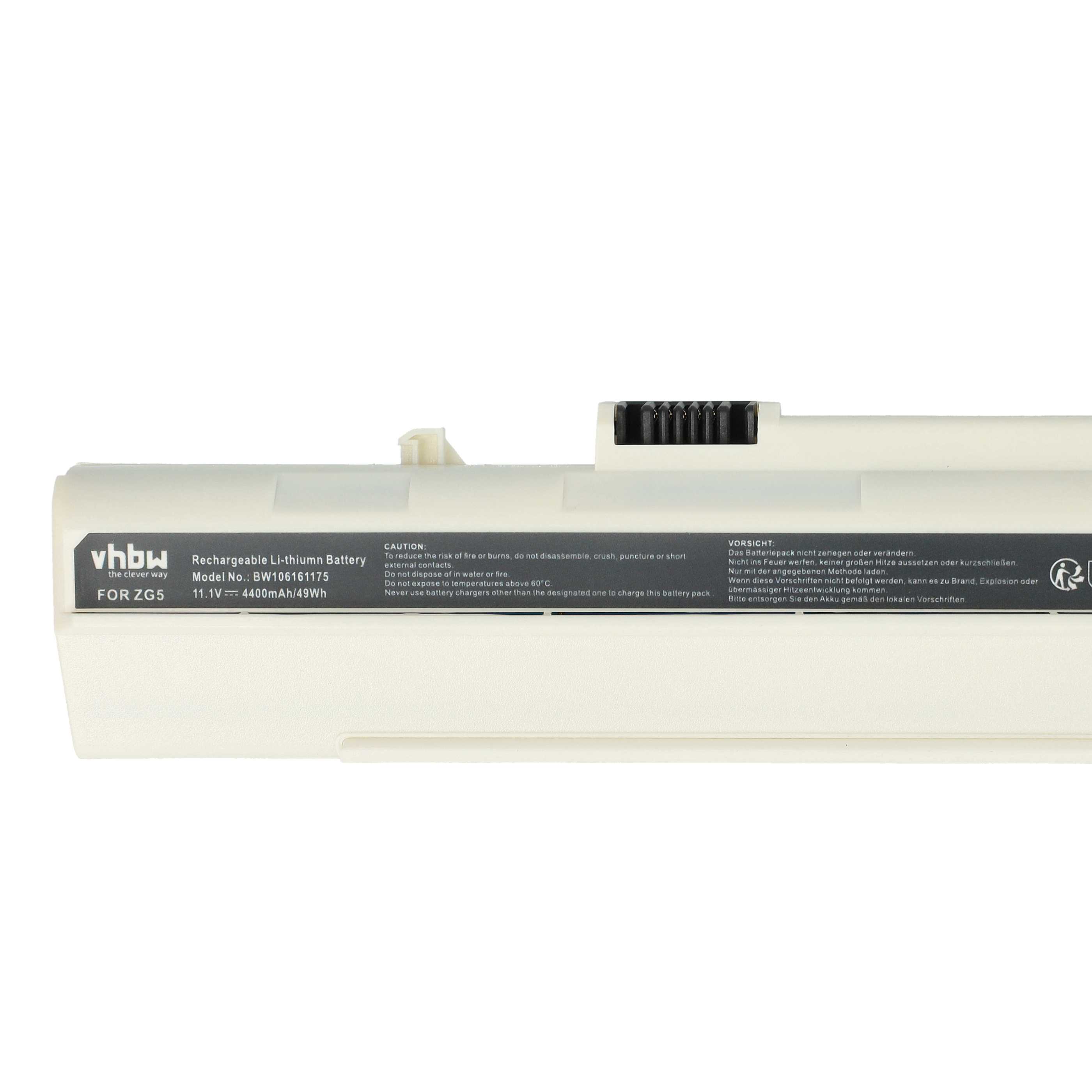 Akumulator do laptopa zamiennik Acer BT.00605.035, 934T2780F, BT.00607.039 - 4400 mAh 11,1 V Li-Ion, biały