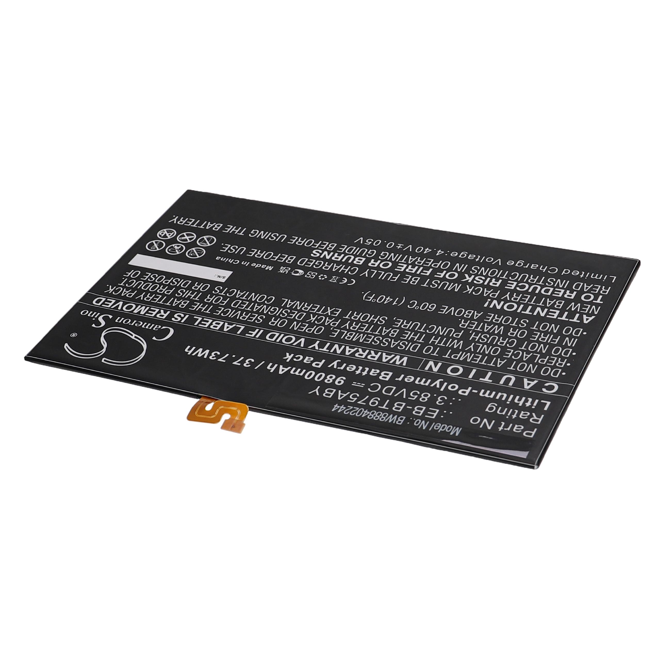Batería reemplaza Samsung EB-BT975ABY para tablet, Pad Samsung - 9800 mAh 3,85 V Li-poli