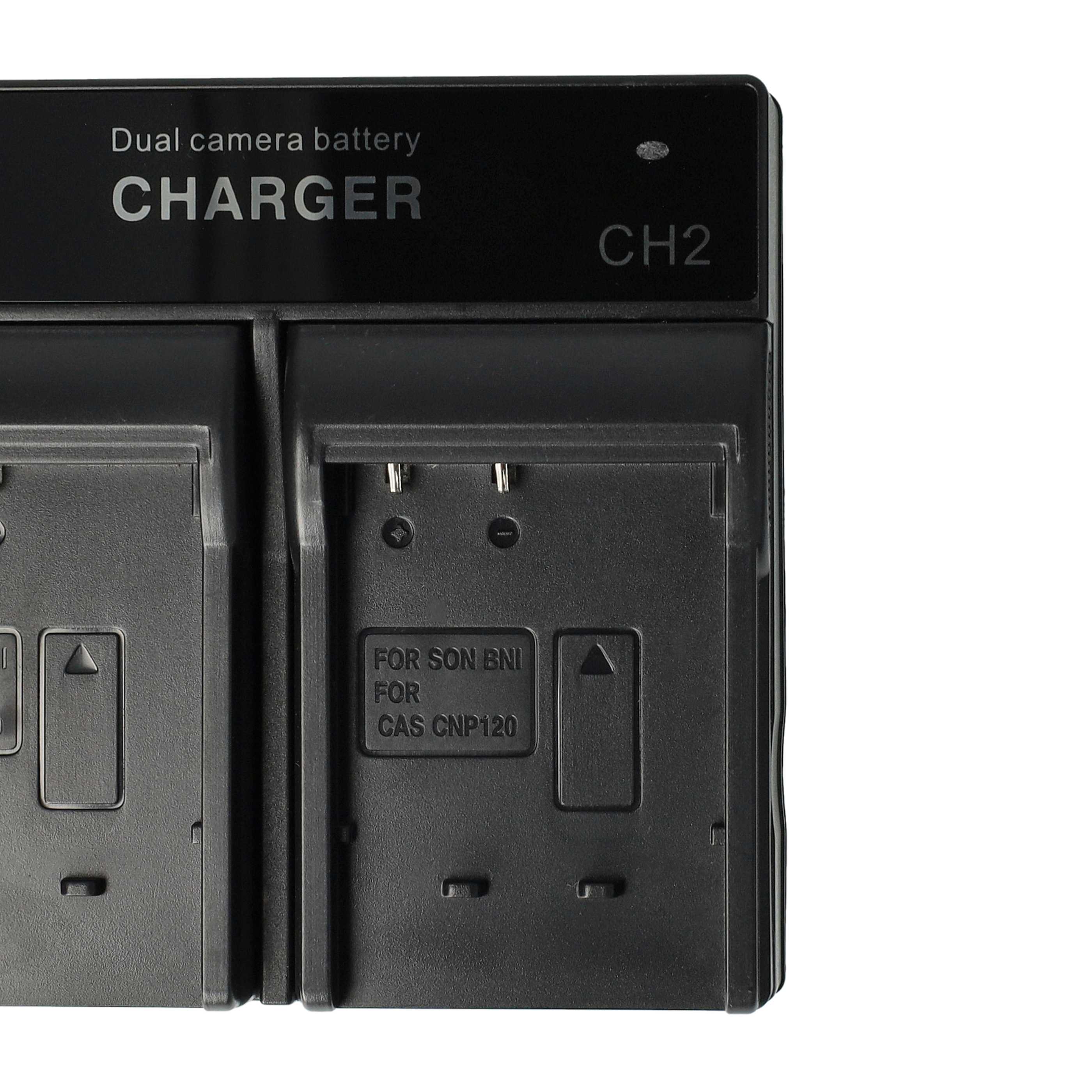 Battery Charger suitable for Casio NP-120 Camera etc. - 0.5 / 0.9 A, 4.2/8.4 V