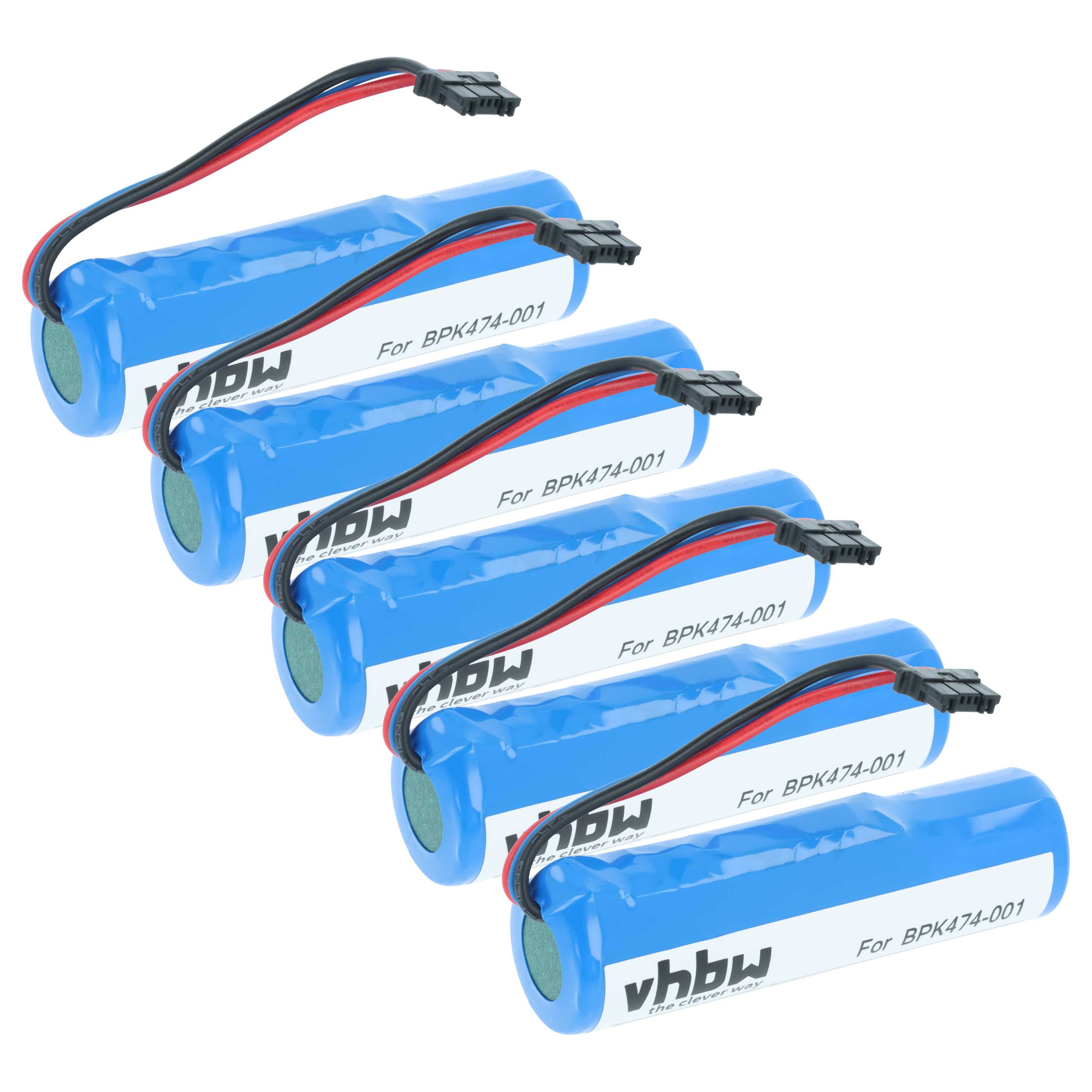 5x Battery replaces VeriFone BPK474-001-03-B, BPK474-001 for Verifone Barcode Scanner POS - 2600 mAh 3.7 V